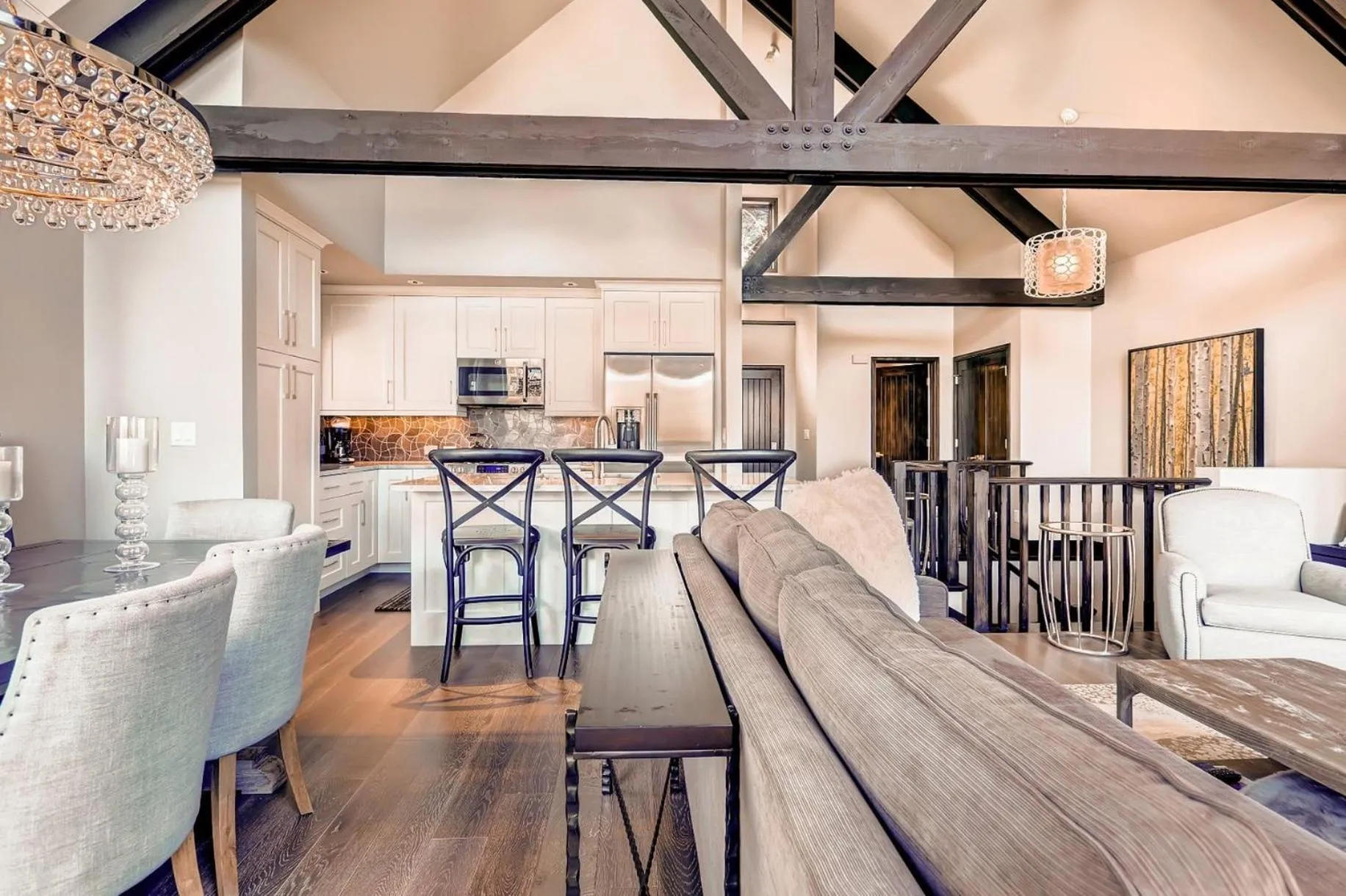 Communal kitchen in The Pines Lodge, a RockResort