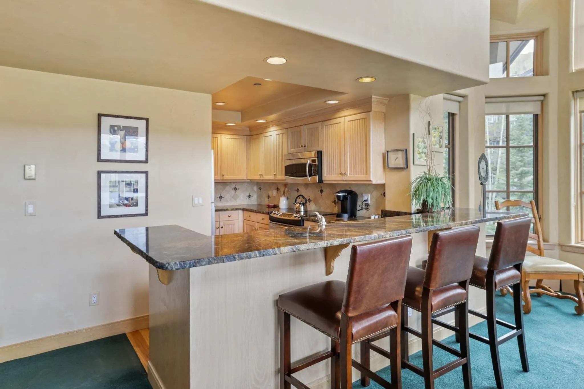 Communal kitchen in The Pines Lodge, a RockResort