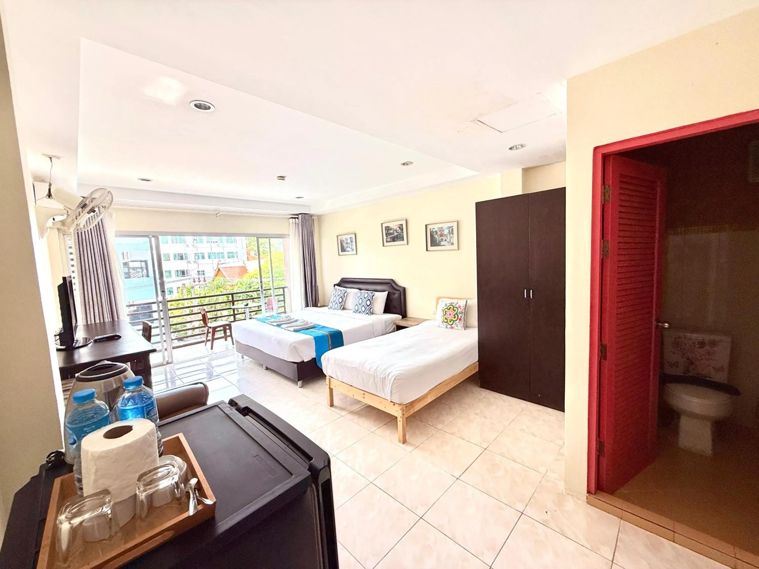 Bed in Thai Classic House