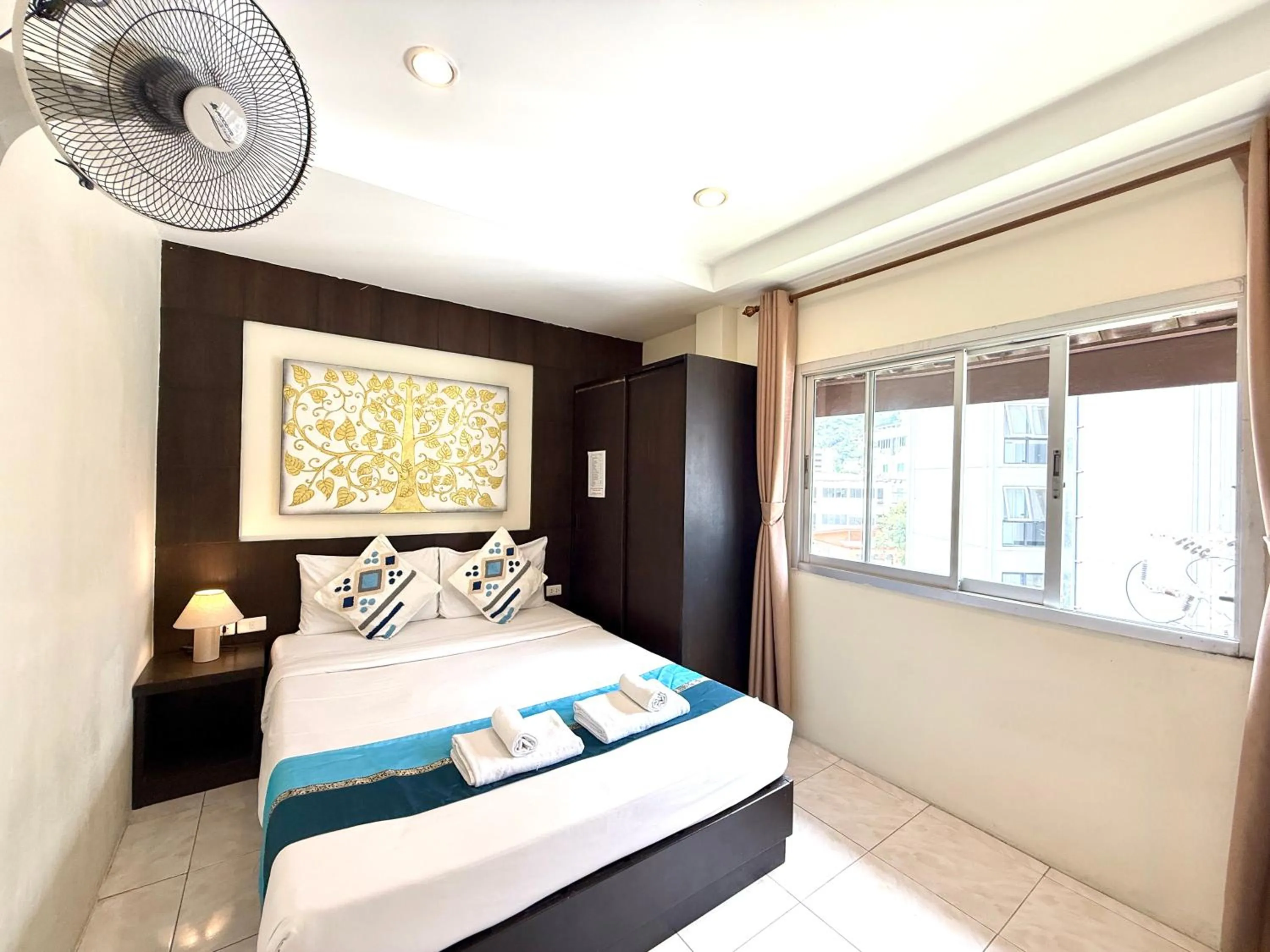 Bed in Thai Classic House