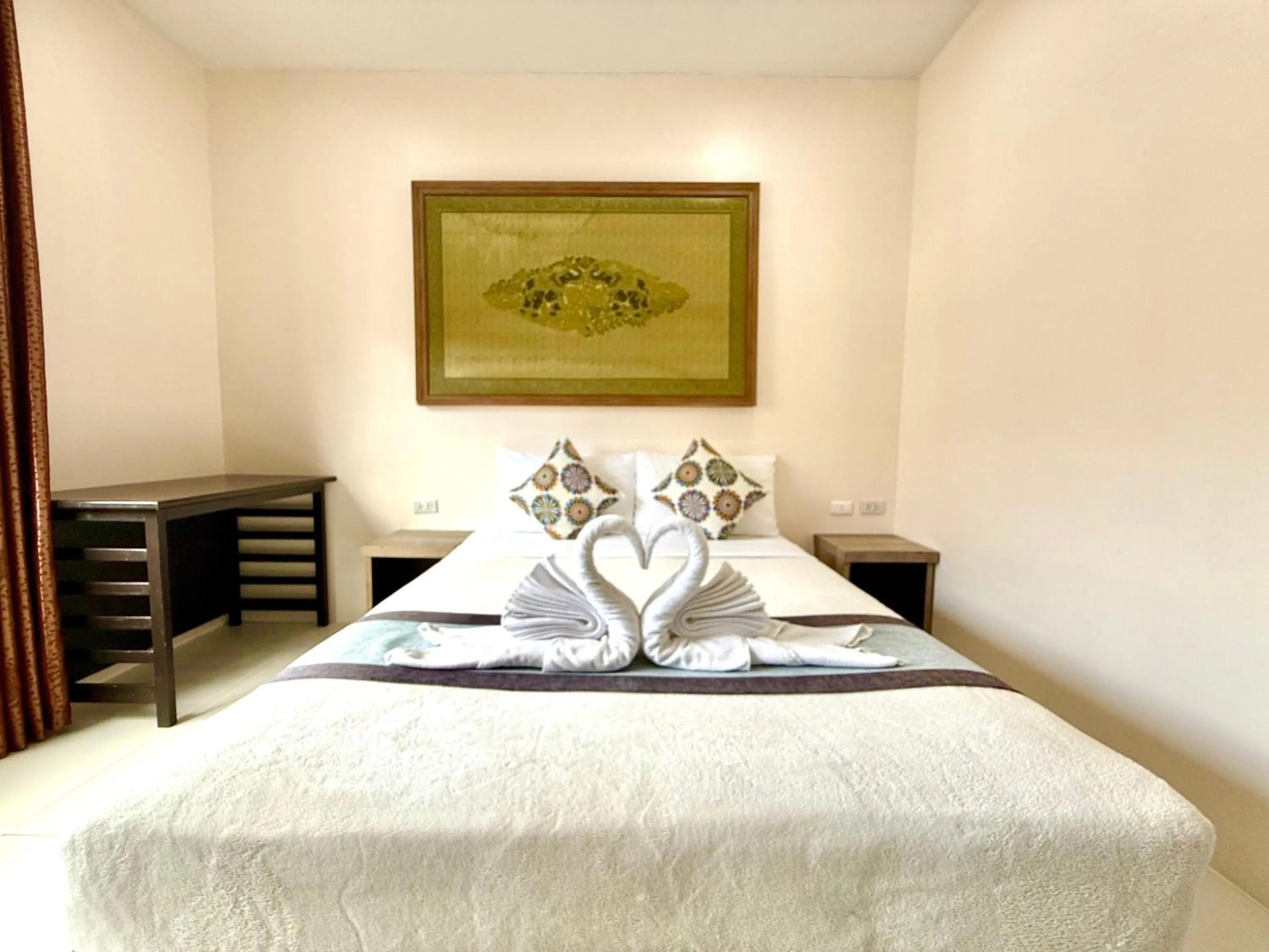 Bed in Thai Classic House