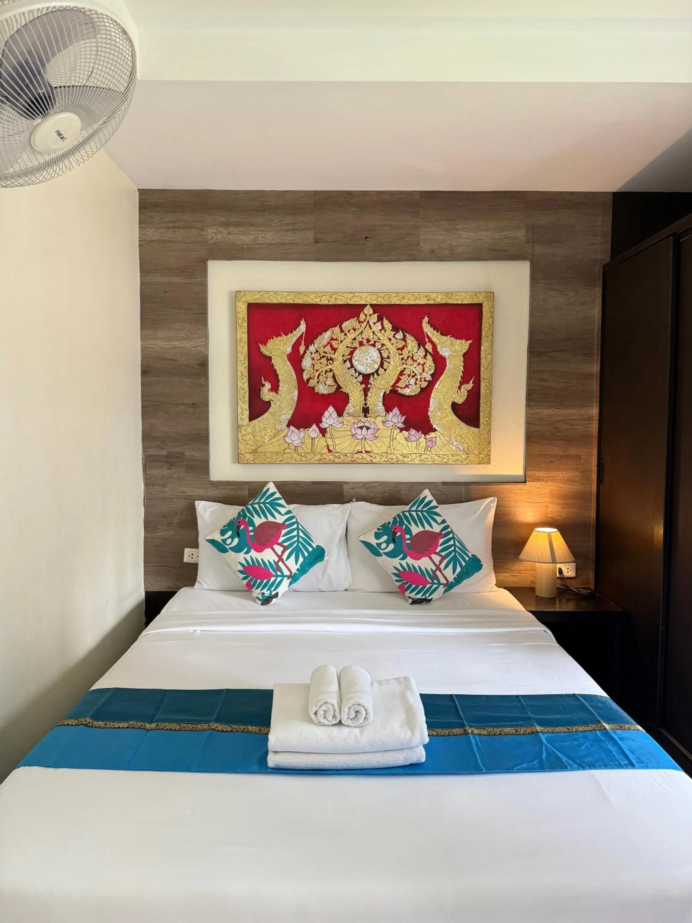 Bed in Thai Classic House