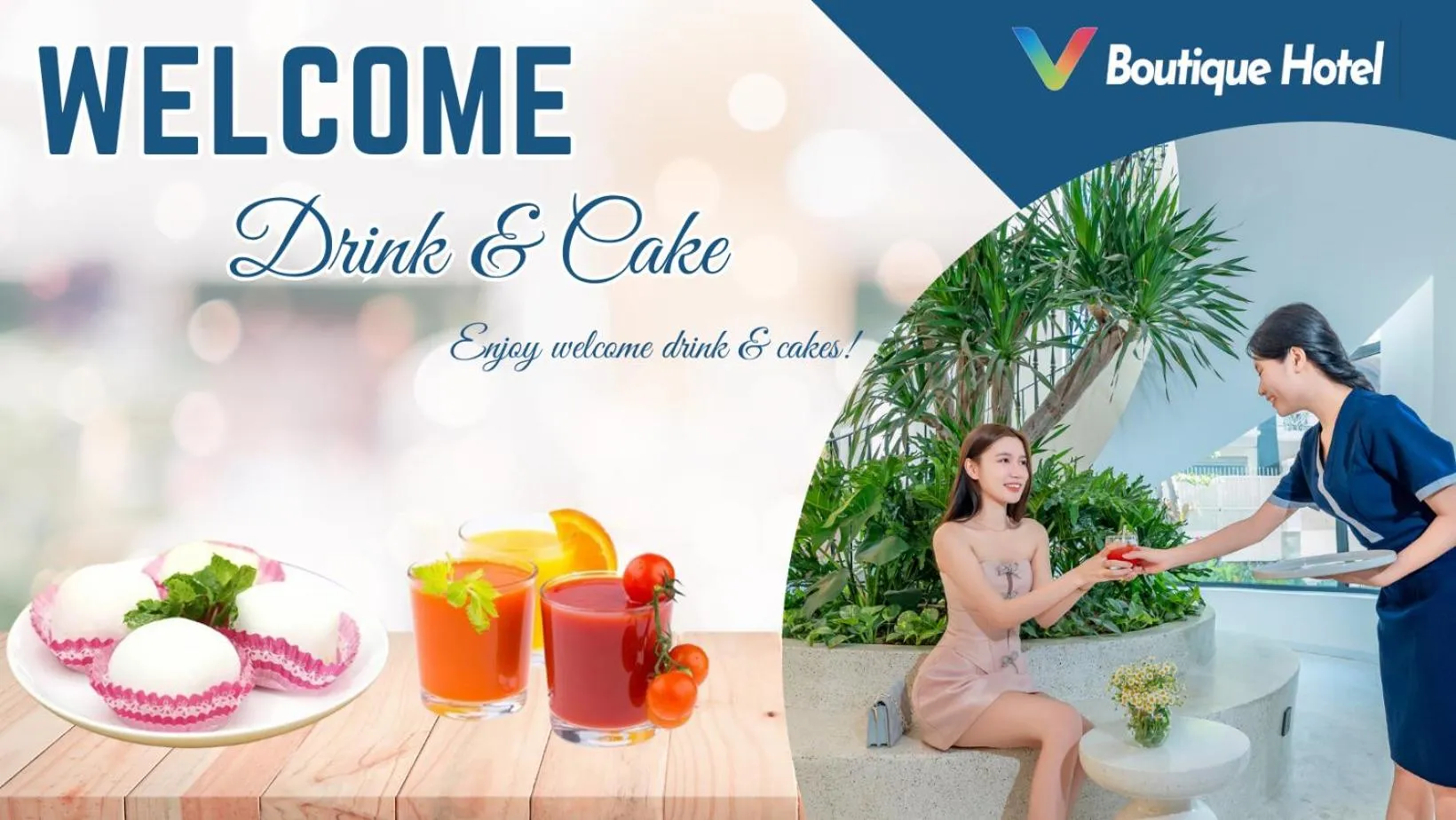 Drinks in V Boutique Hotel - Complimentary refreshments