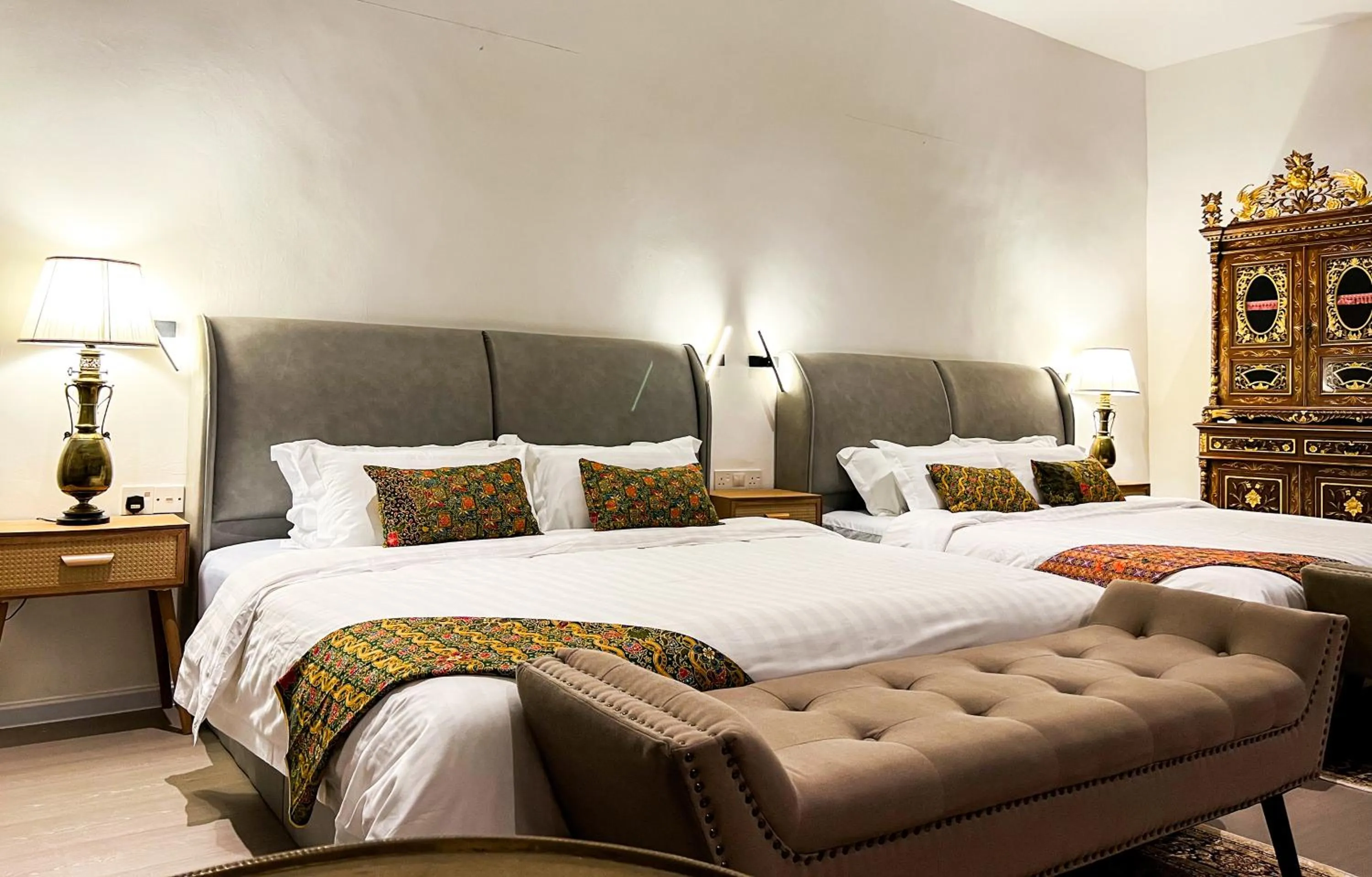 Bed in Peranakan Suites Georgetown