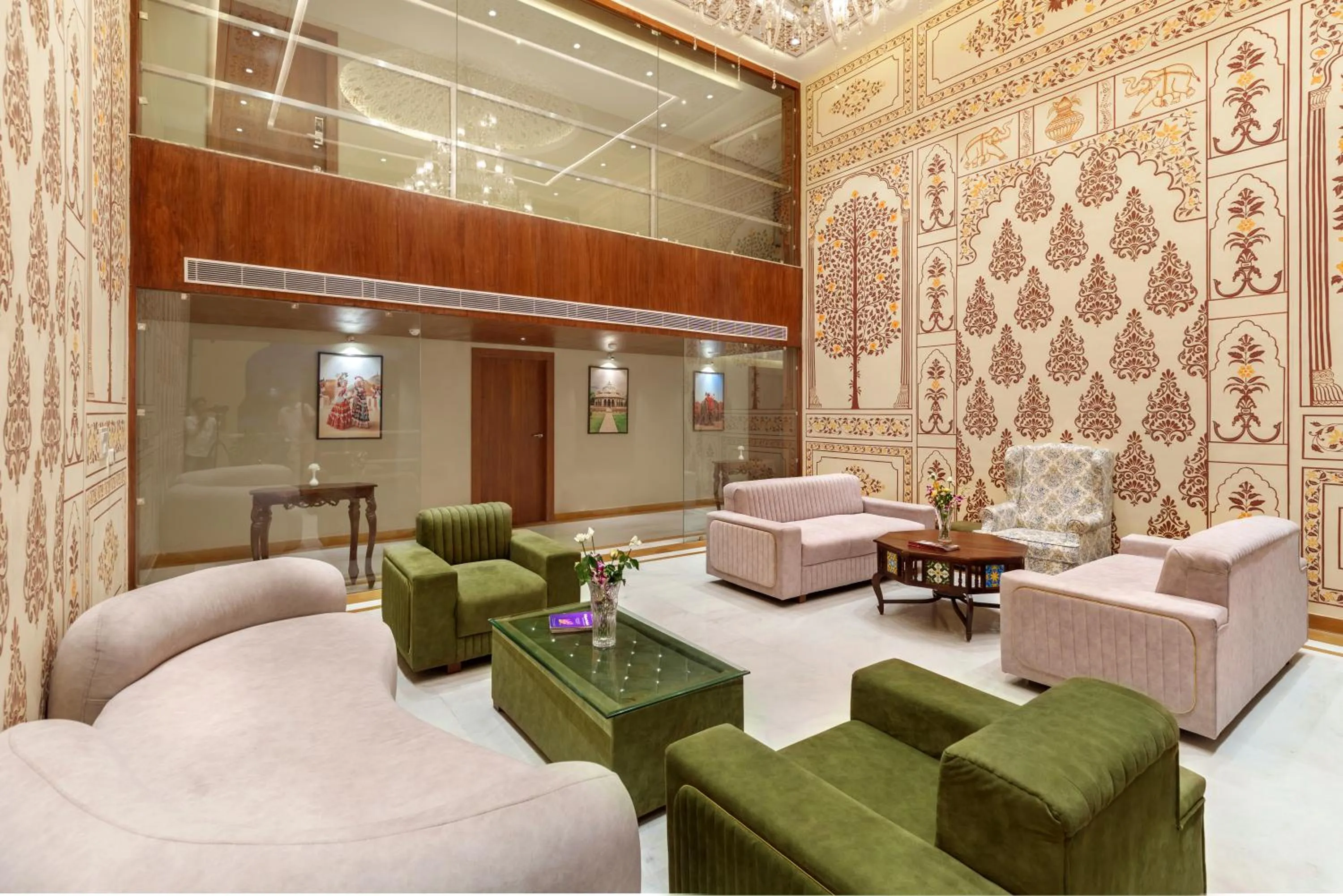 Communal lounge/ TV room in Turban Roopgarh Resort and Spa, Udaipur