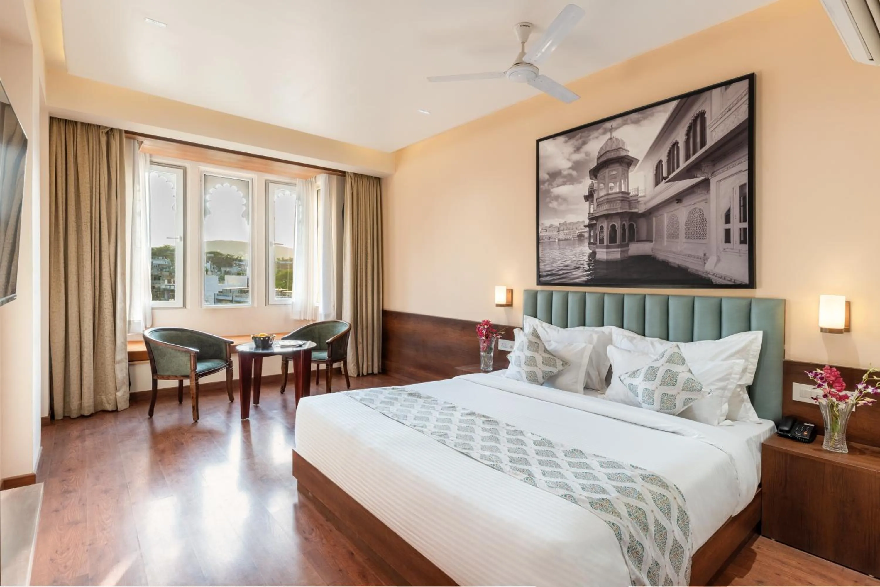 Bedroom, Bed in Turban Roopgarh Resort and Spa, Udaipur