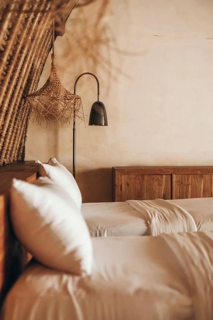 Bed in Lulu's Villas