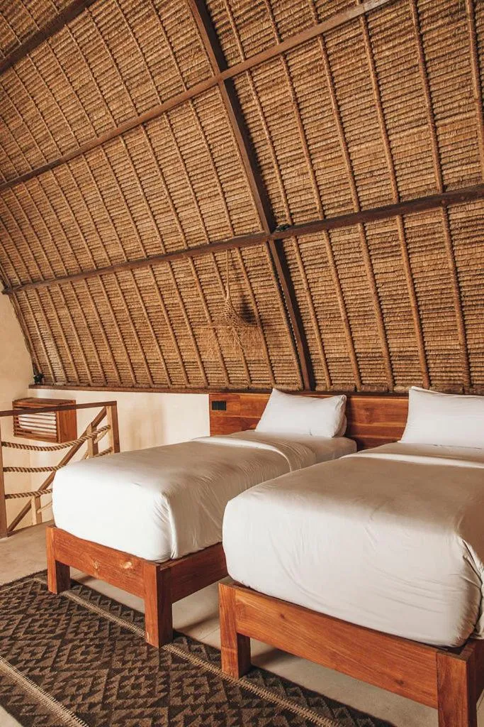 Bed in Lulu's Villas