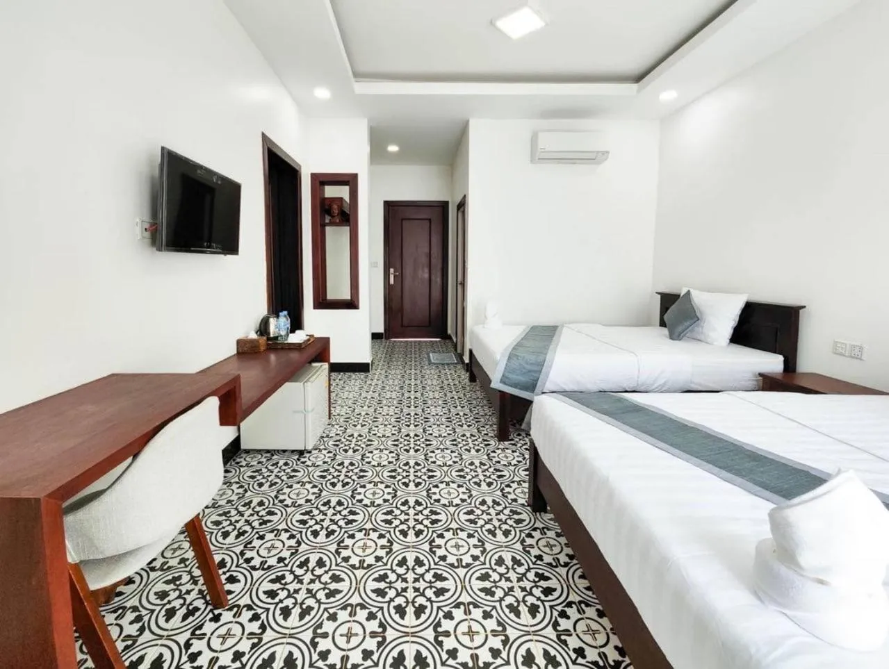 Bed in Angkearboss Villa