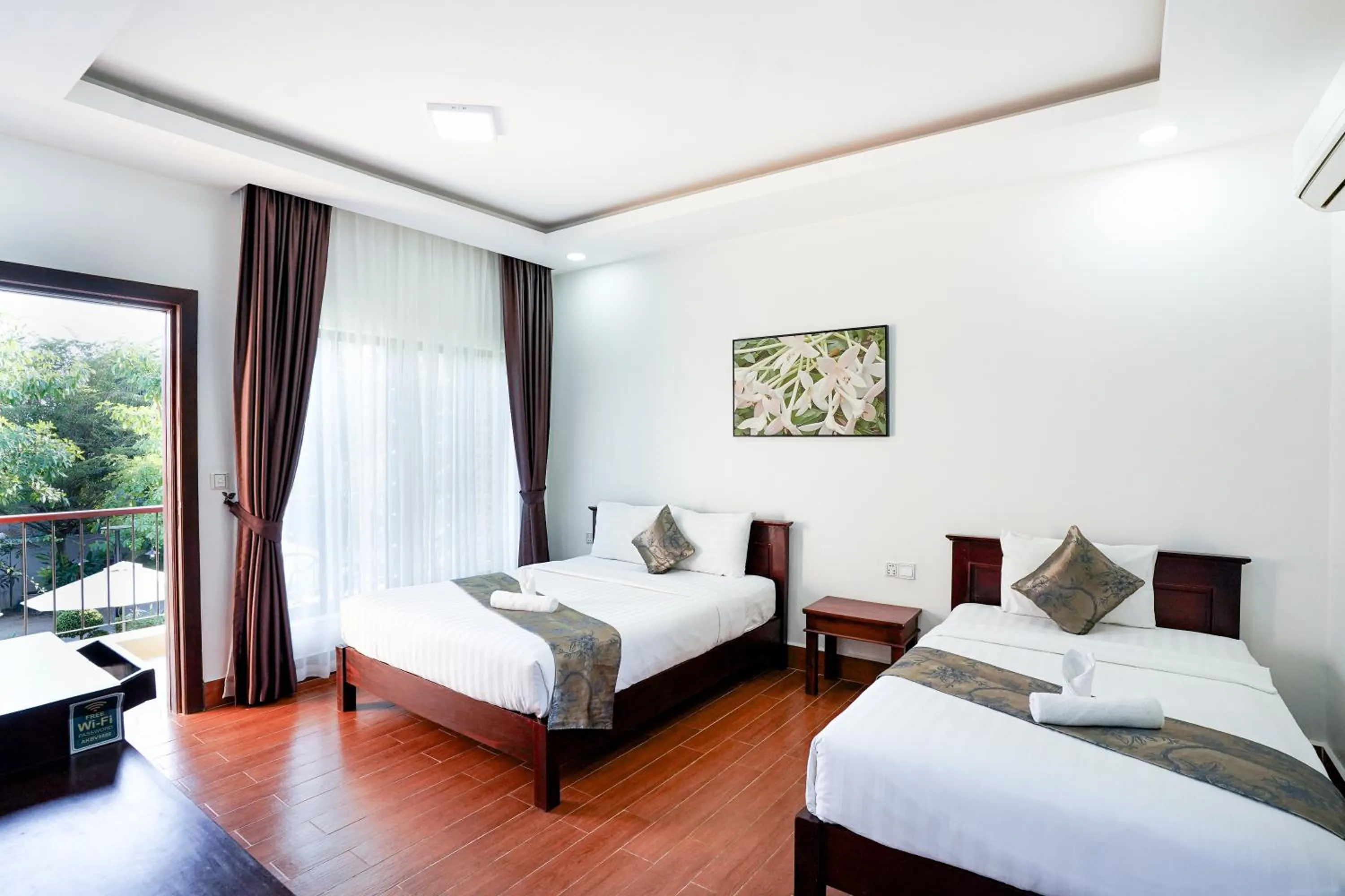 Bed in Angkearboss Villa