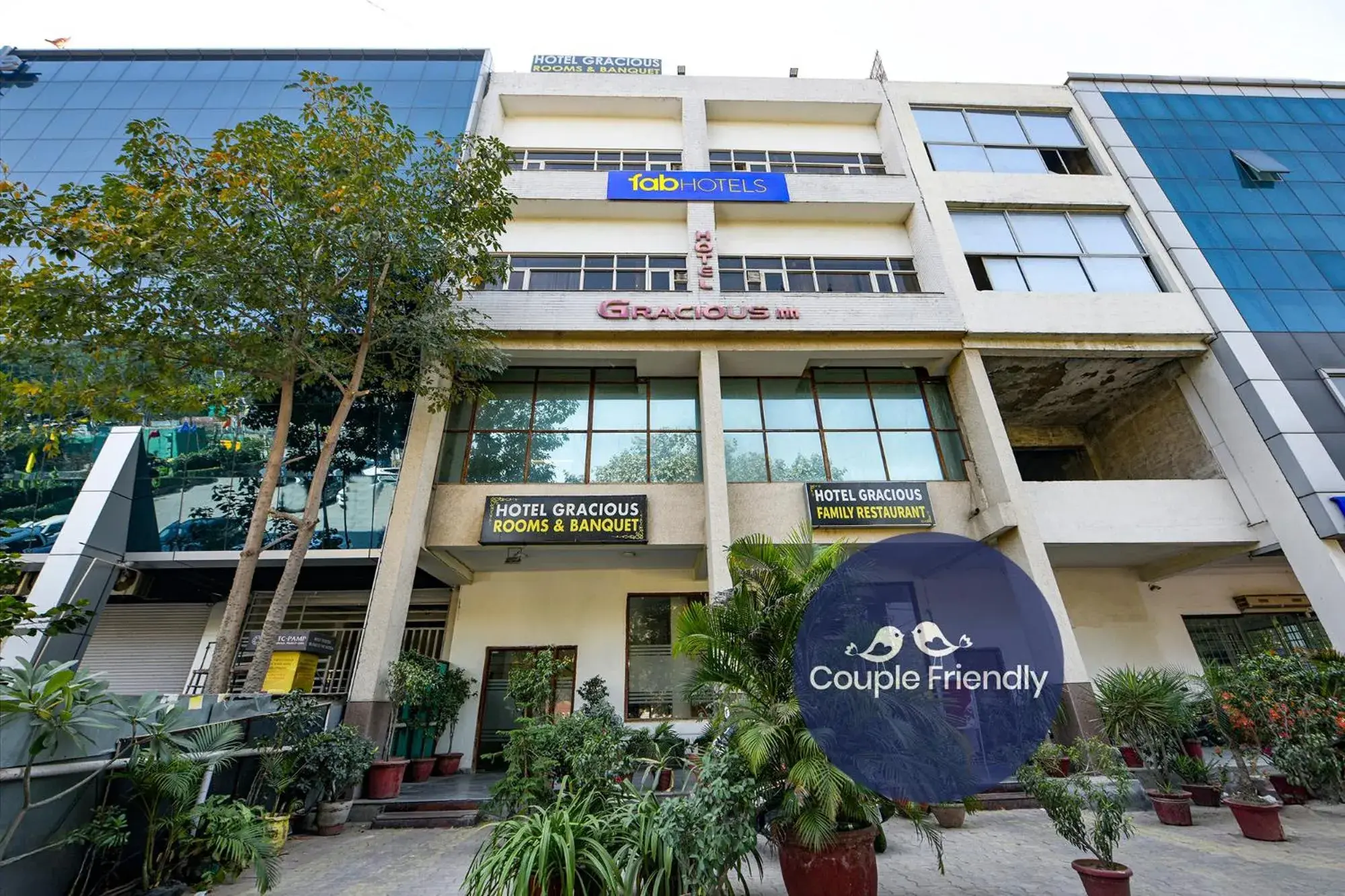 Property building in FabHotel Gracious Inn Property building in FabHotel Gracious Inn