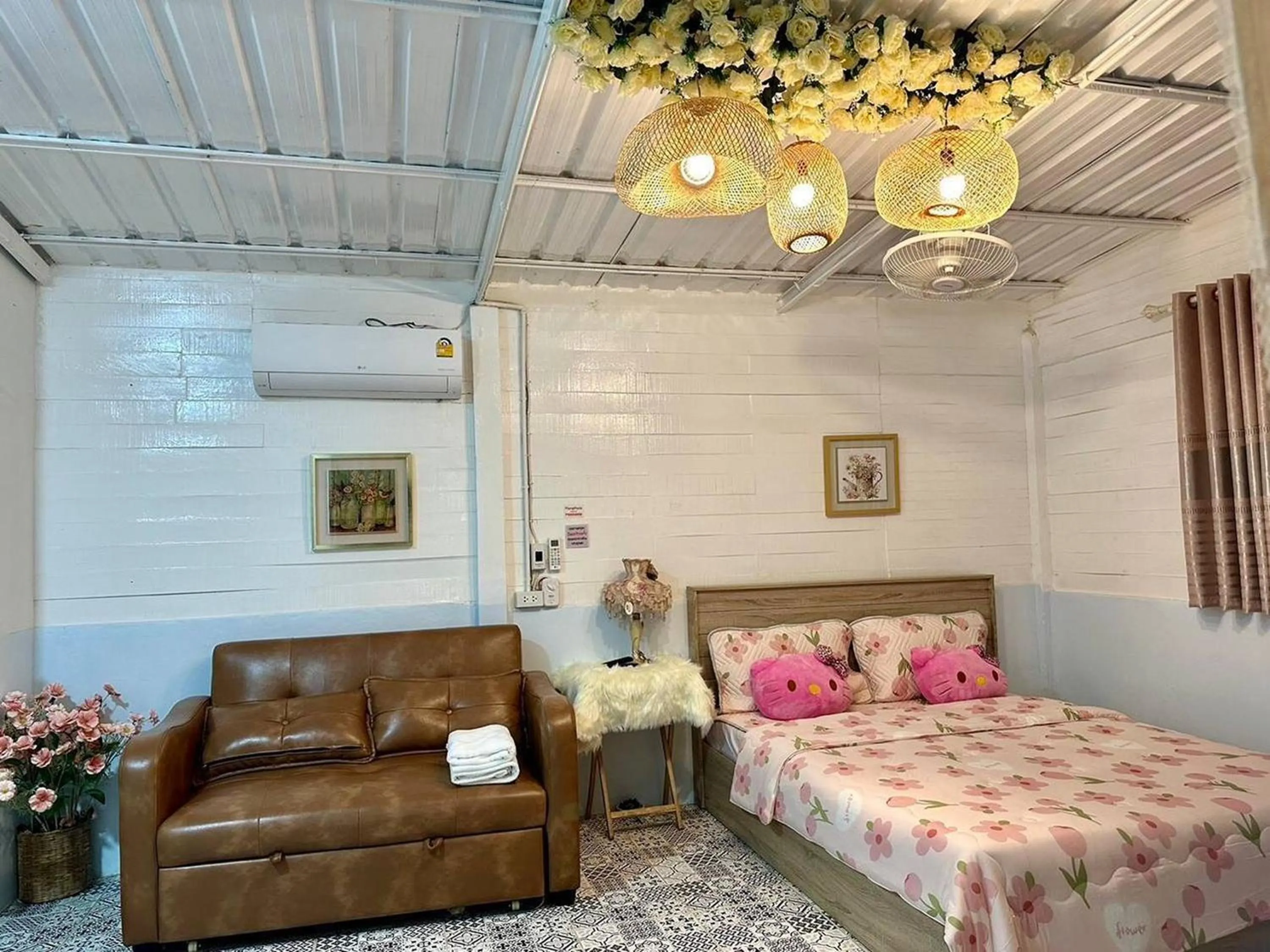 Bed in Peang Tara Cafe & Resort