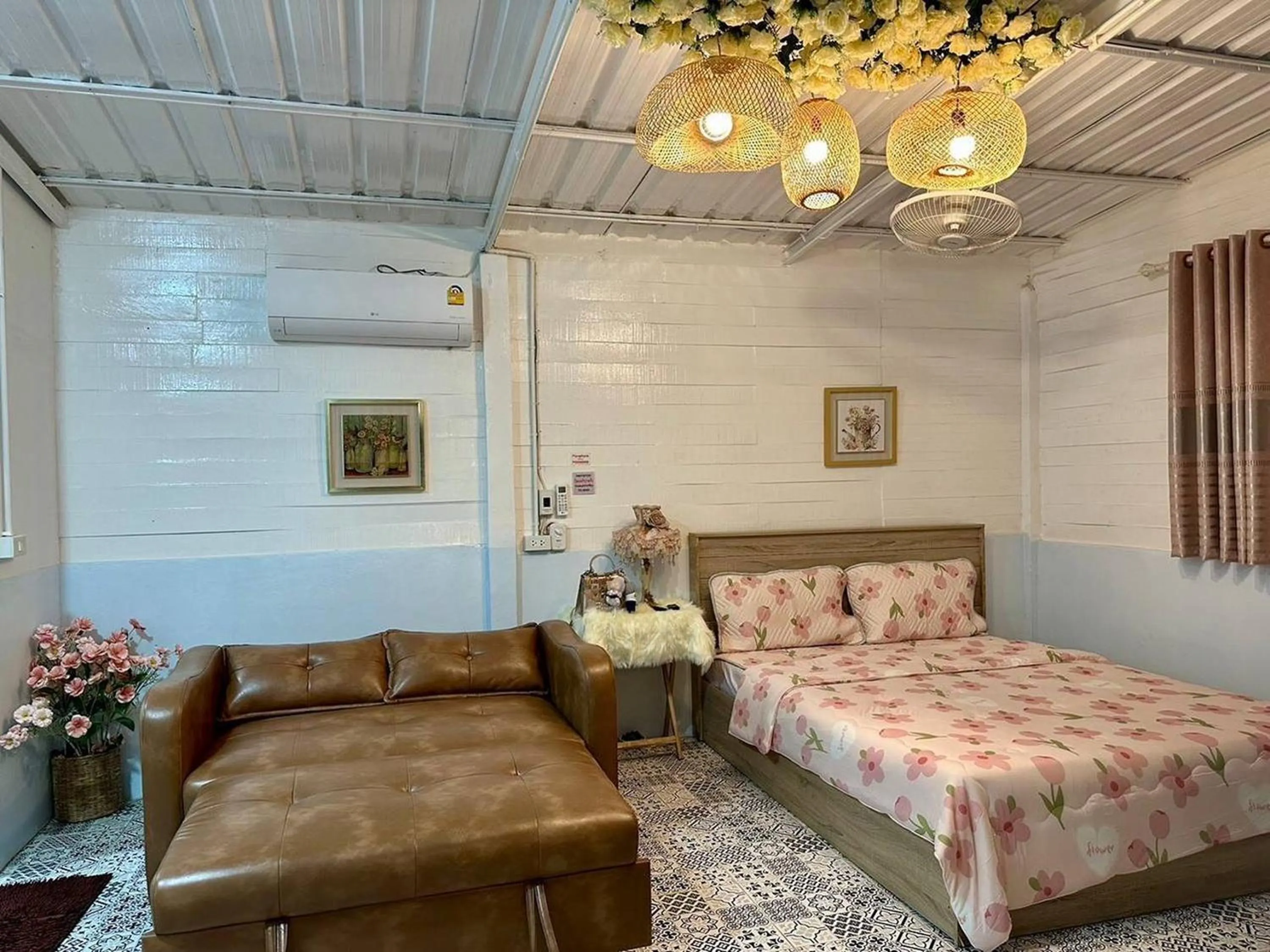 Bed in Peang Tara Cafe & Resort