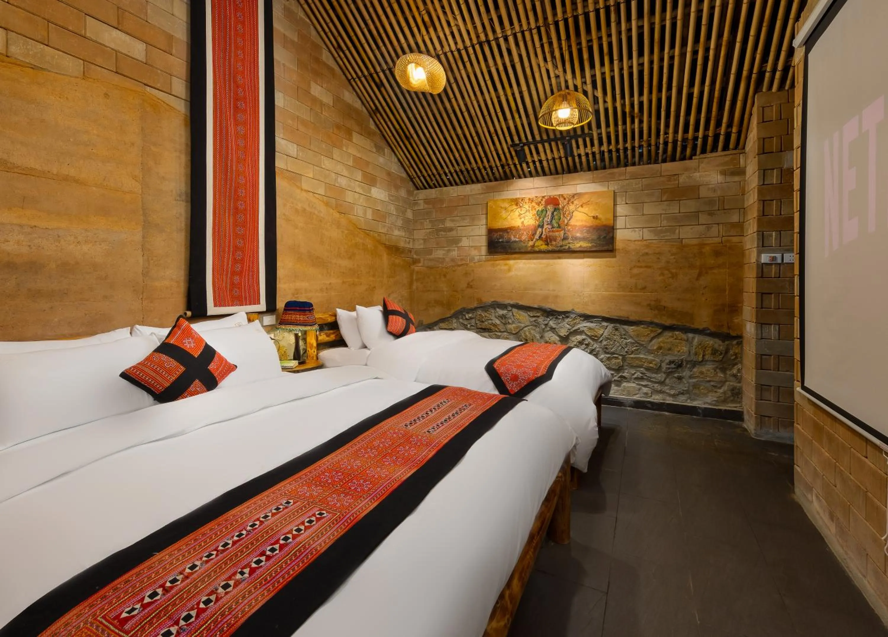 TV and multimedia, Bed in Sapaxa Spring Garden Ecolodge