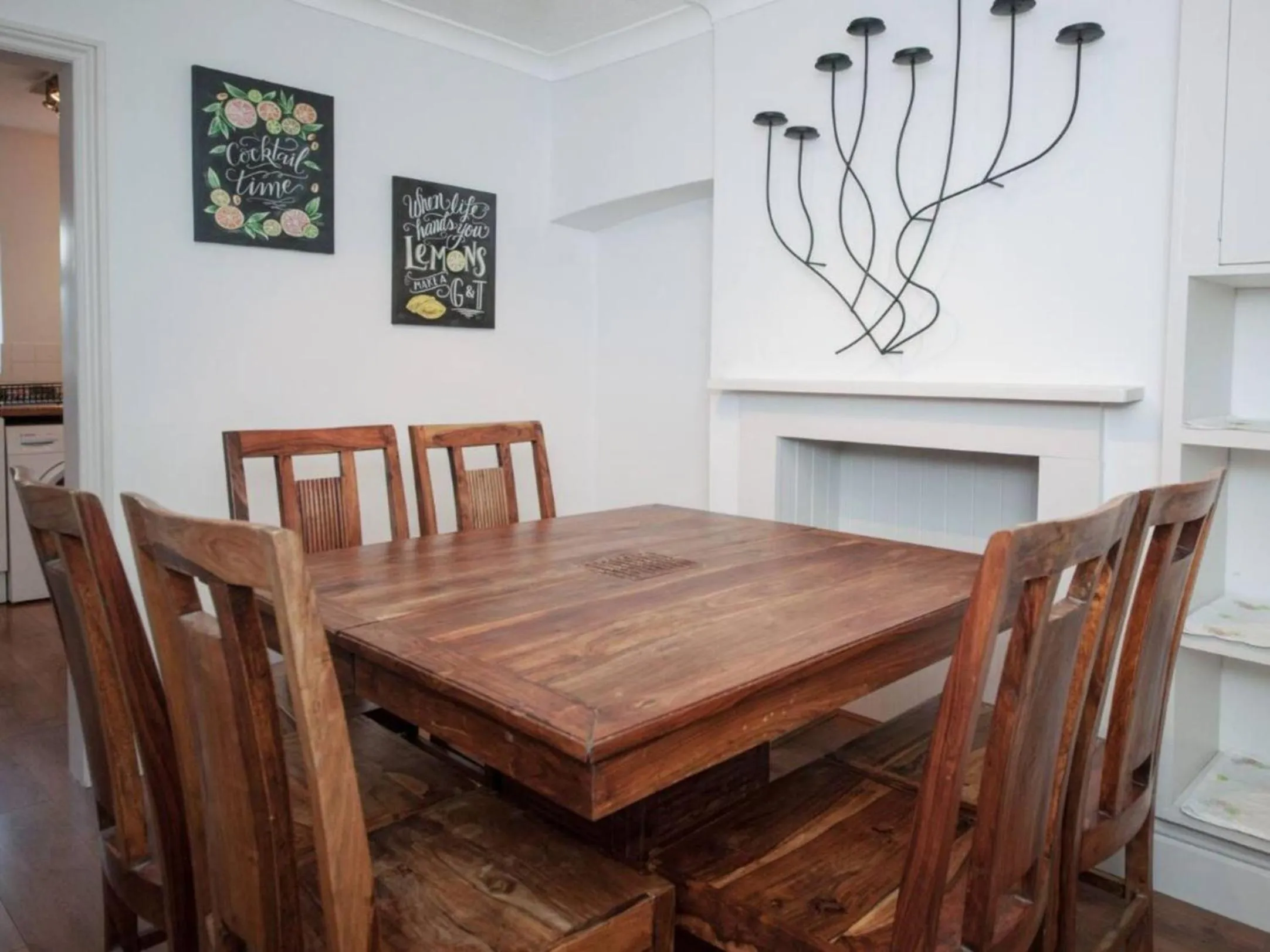 Dining area in The Blue House