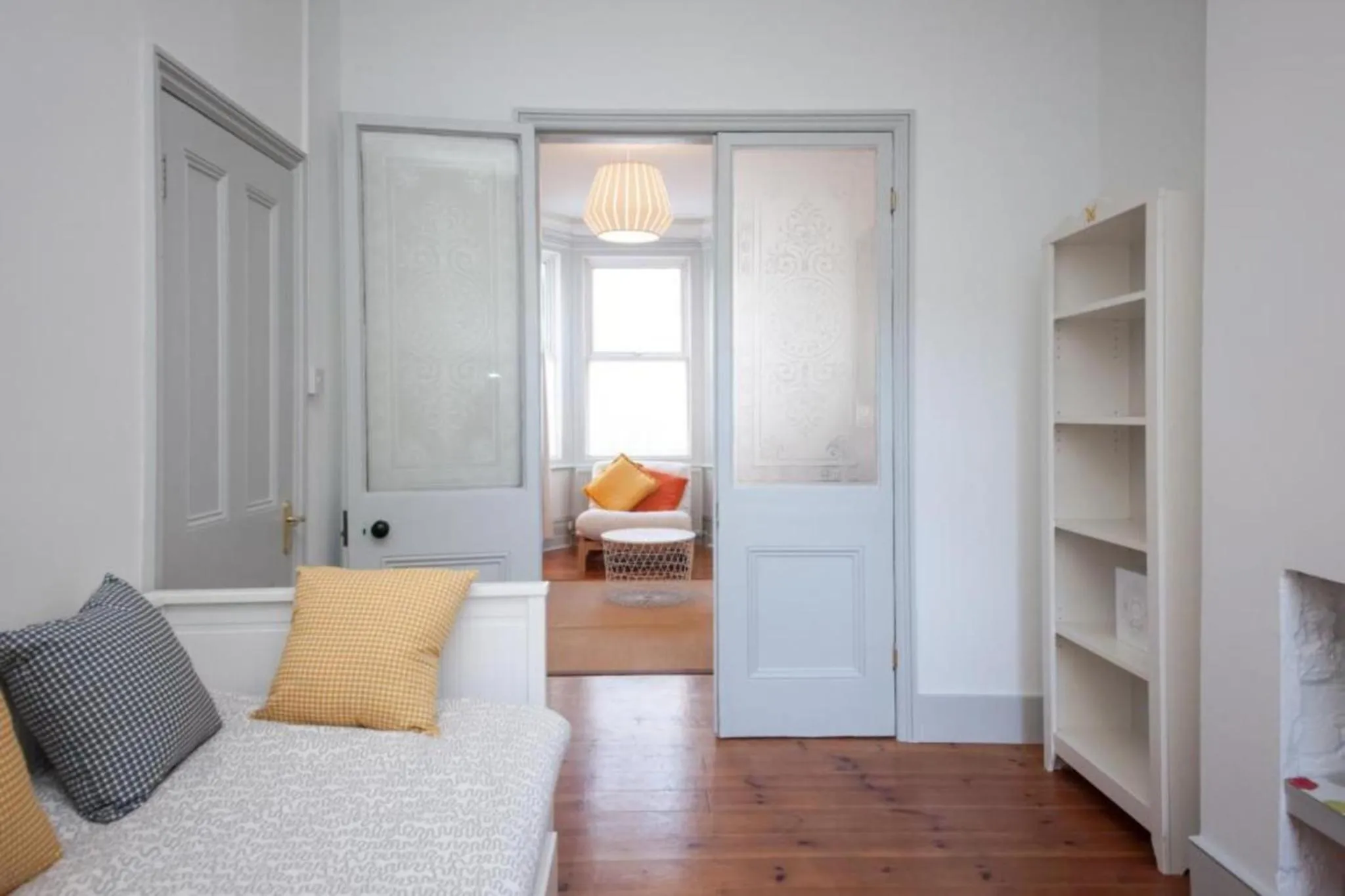 Living room, Bed in The Blue House