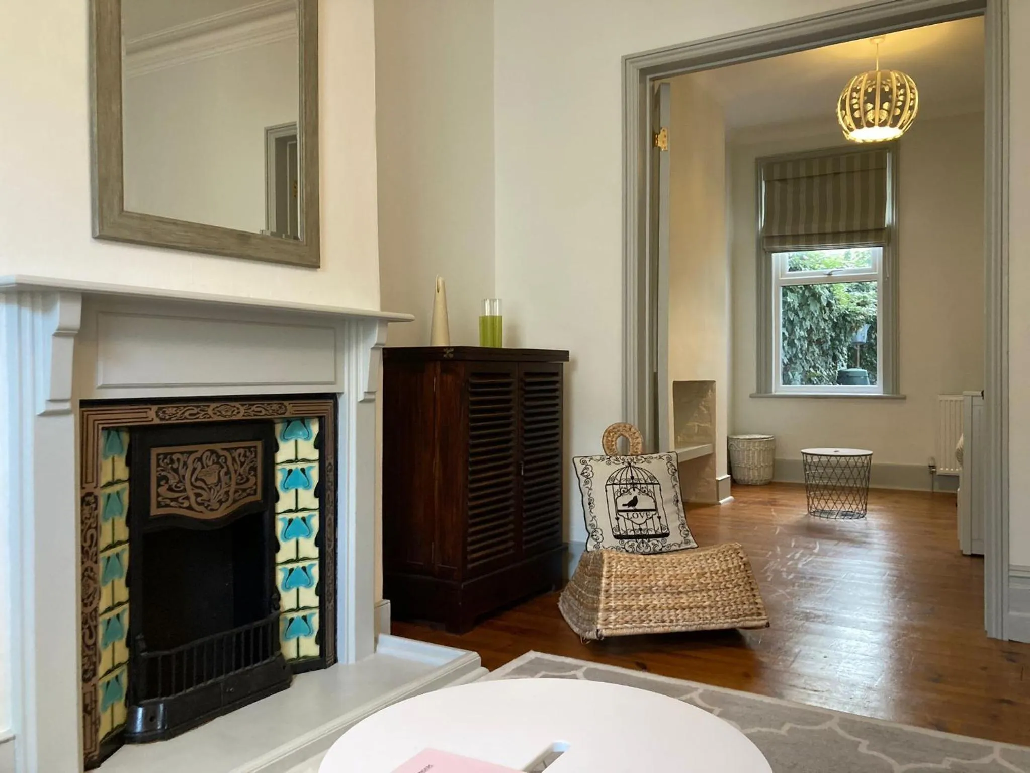 Living room in The Blue House