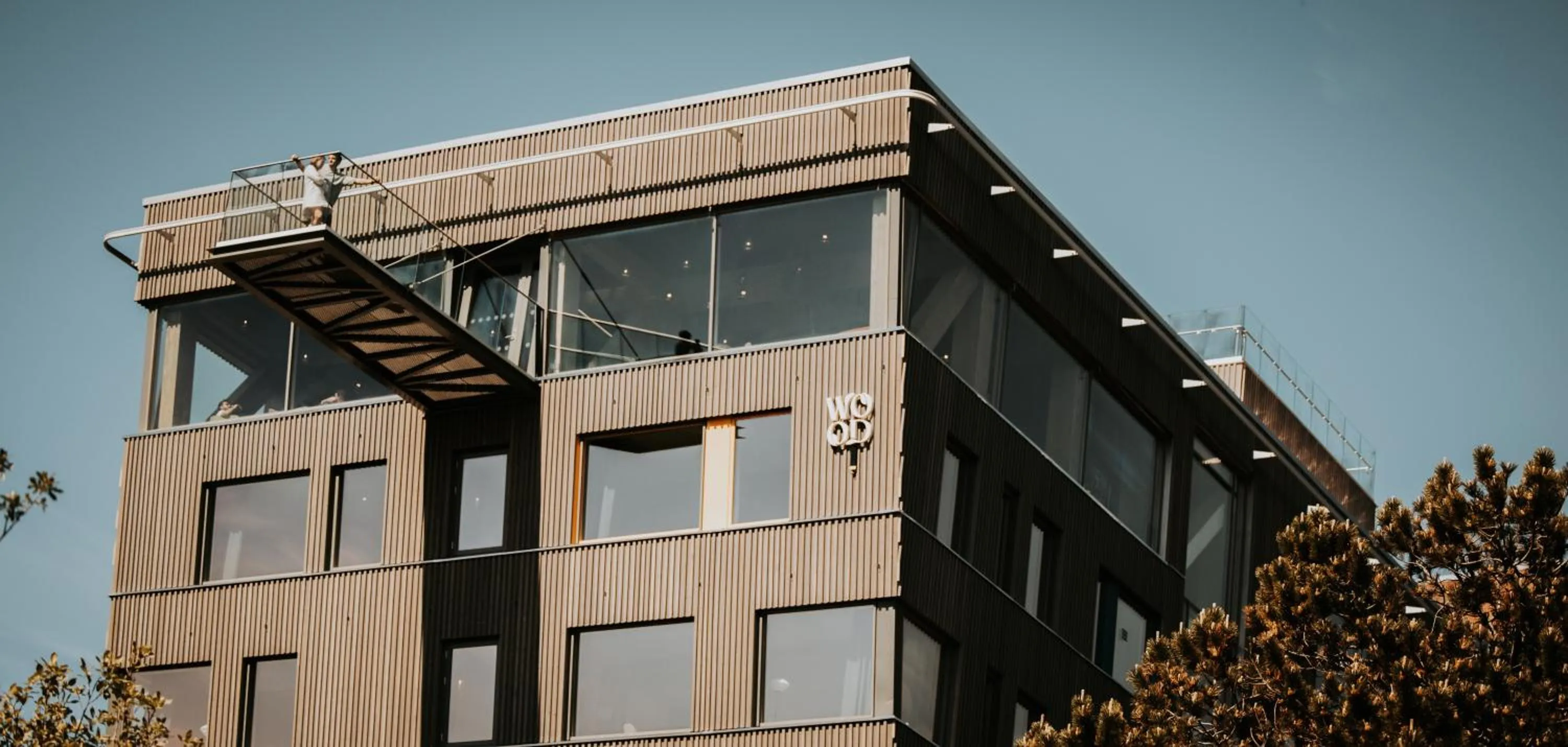 Property building in Wood Hotel Bodø