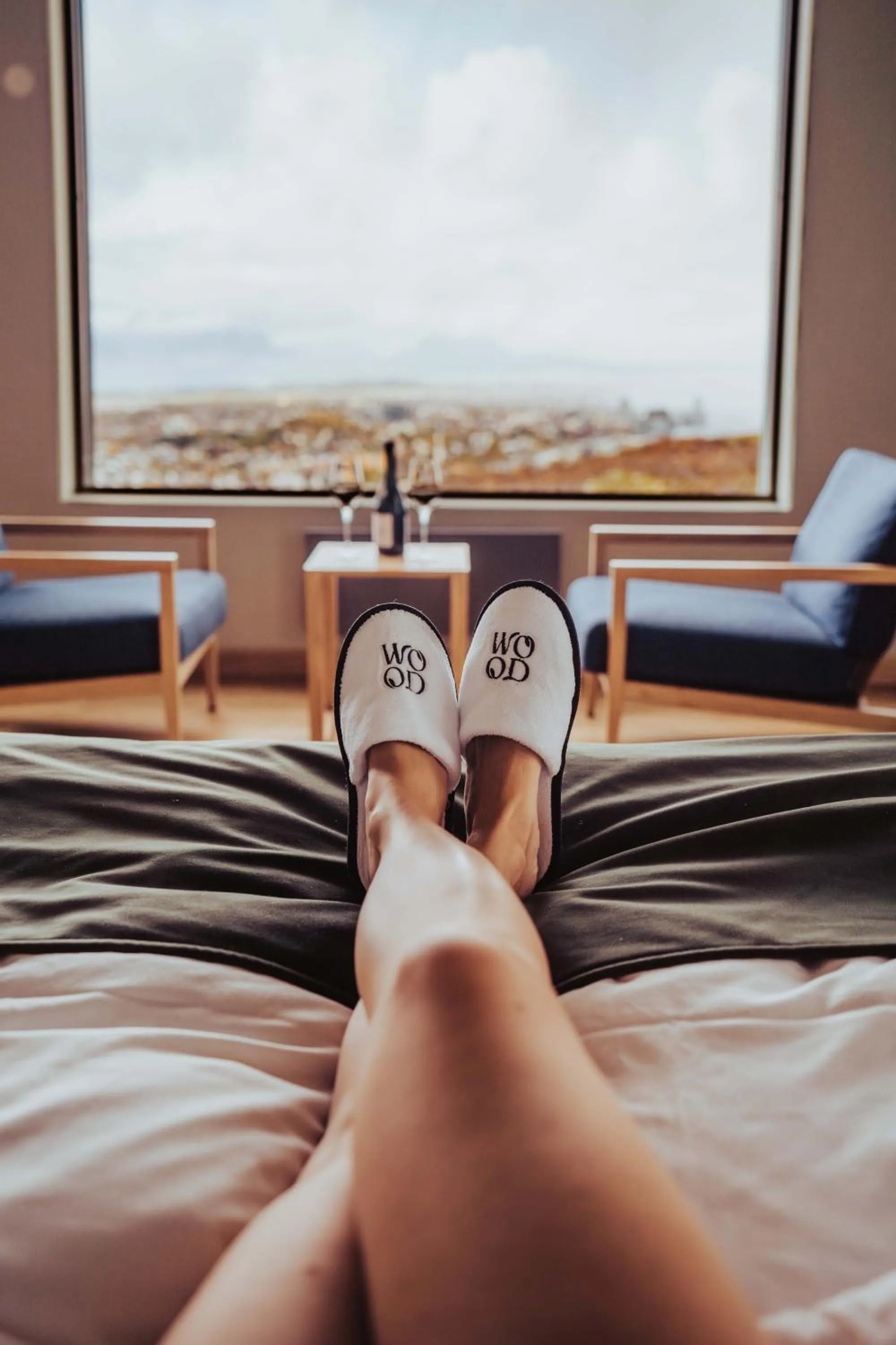 Bed in Wood Hotel Bodø