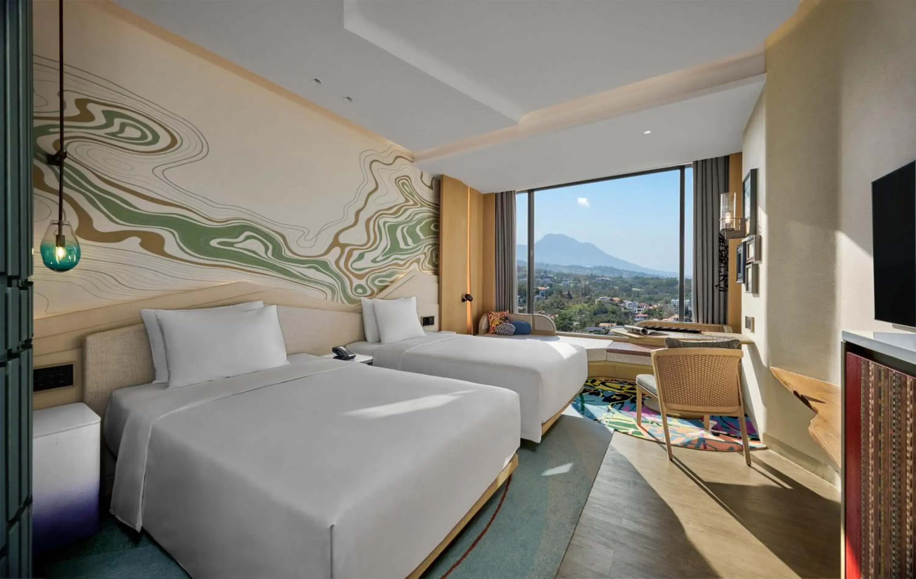 Standard Twin Room with City View in Hotel Indigo Bandung Dago Pakar by IHG Standard Twin Room with City View in Hotel Indigo Bandung Dago Pakar by IHG