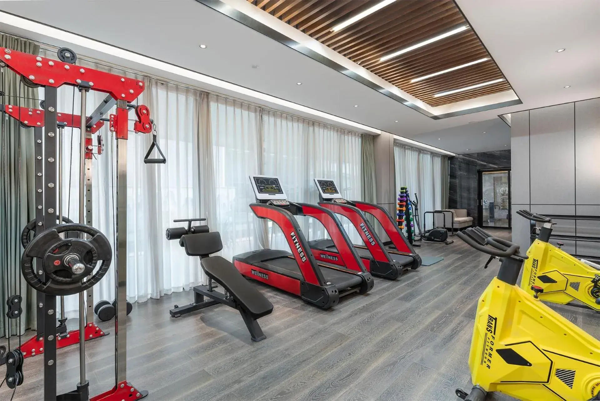 Fitness centre/facilities in Holiday Inn Express Pingchang by IHG Fitness centre/facilities in Holiday Inn Express Pingchang by IHG