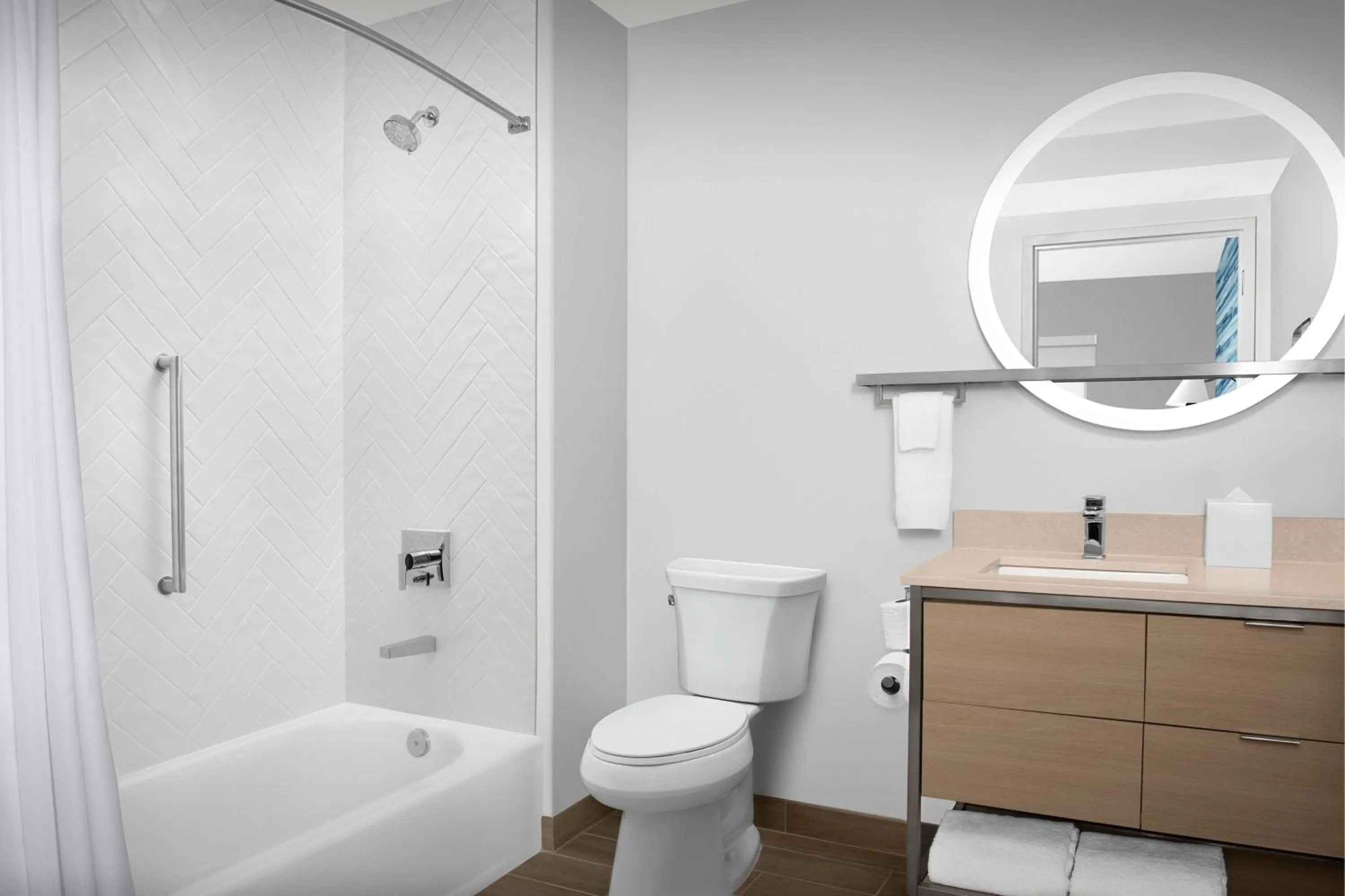 Bathroom in TownePlace Suites Jacksonville Airport