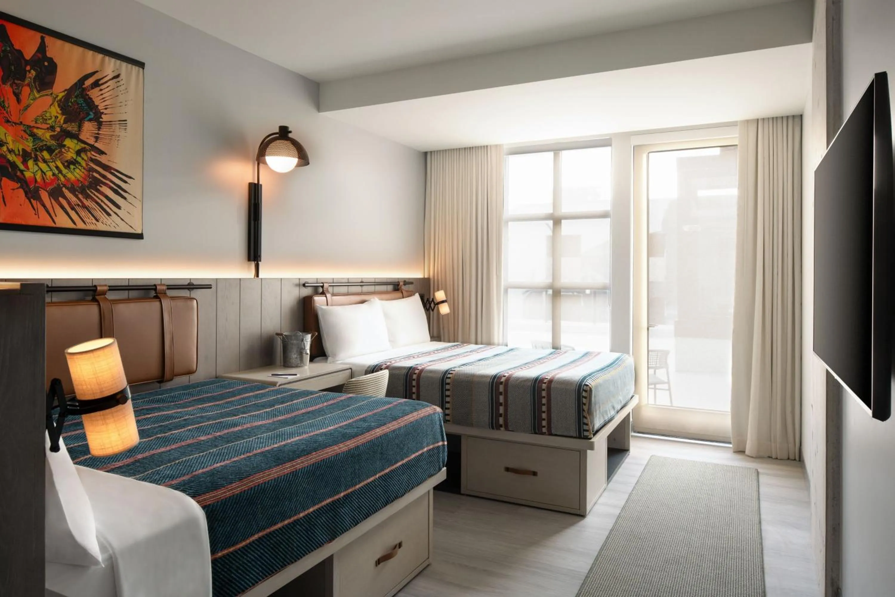 Photo of the whole room, Bed in Moxy St. Petersburg Downtown