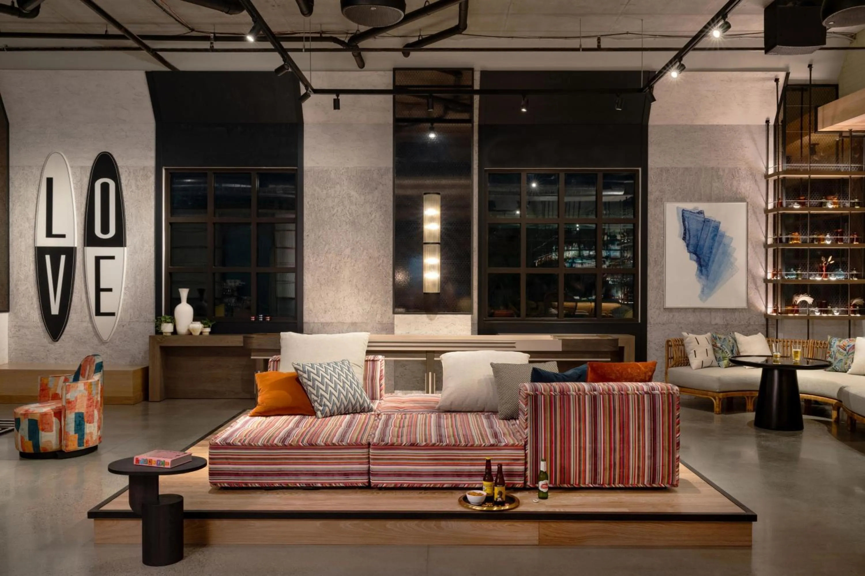 Lobby or reception in Moxy St. Petersburg Downtown