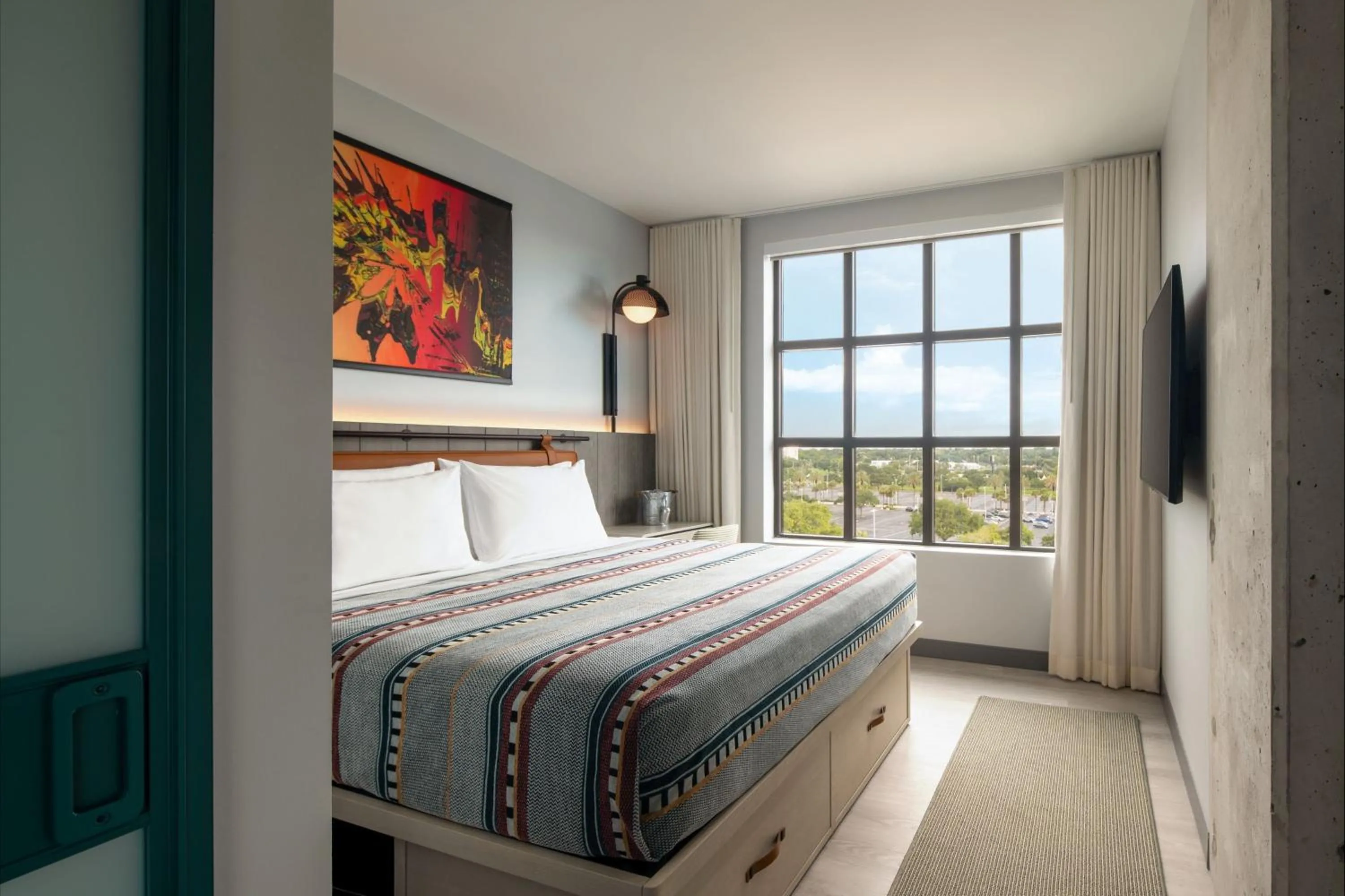 Photo of the whole room, Bed in Moxy St. Petersburg Downtown