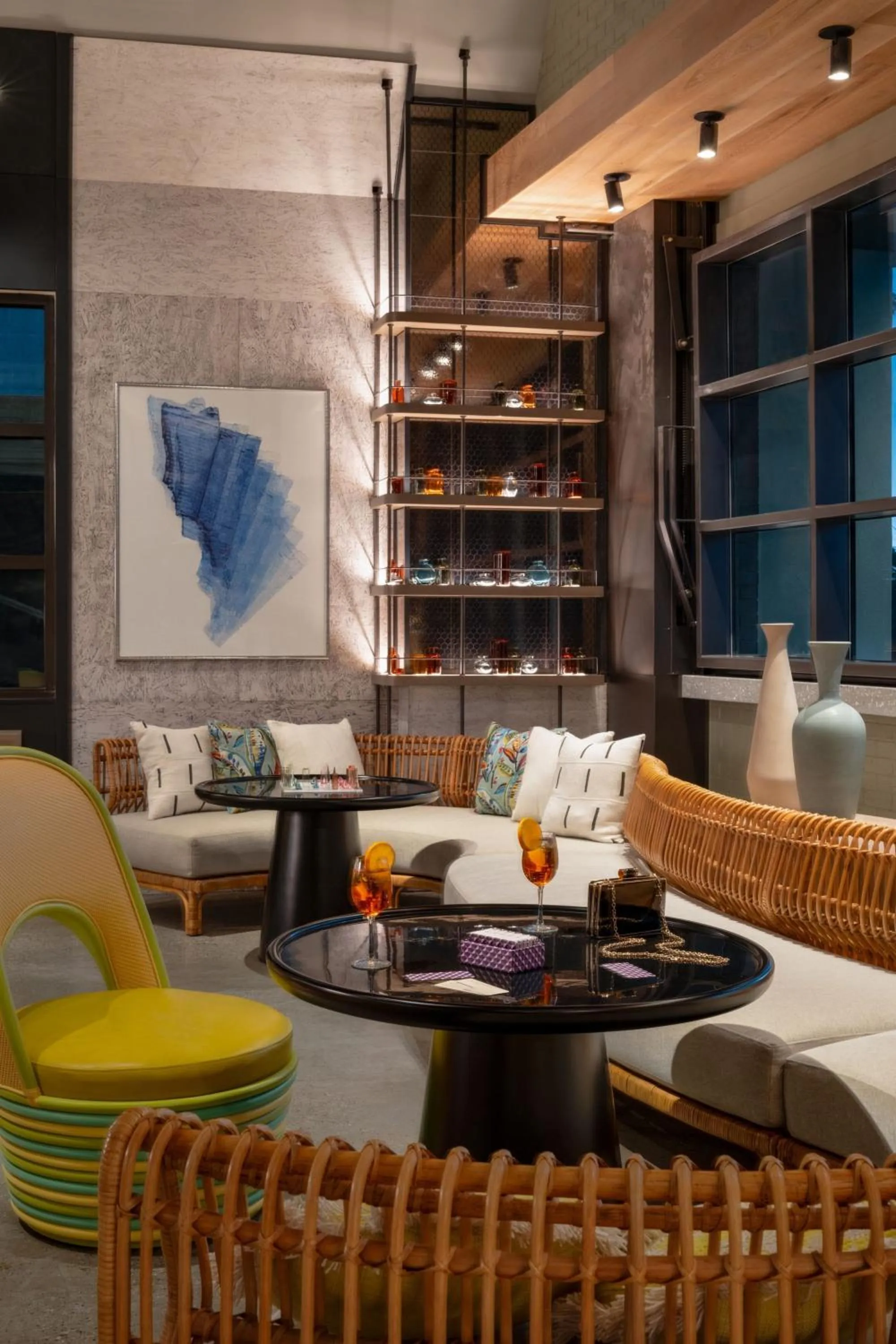 Lobby or reception in Moxy St. Petersburg Downtown