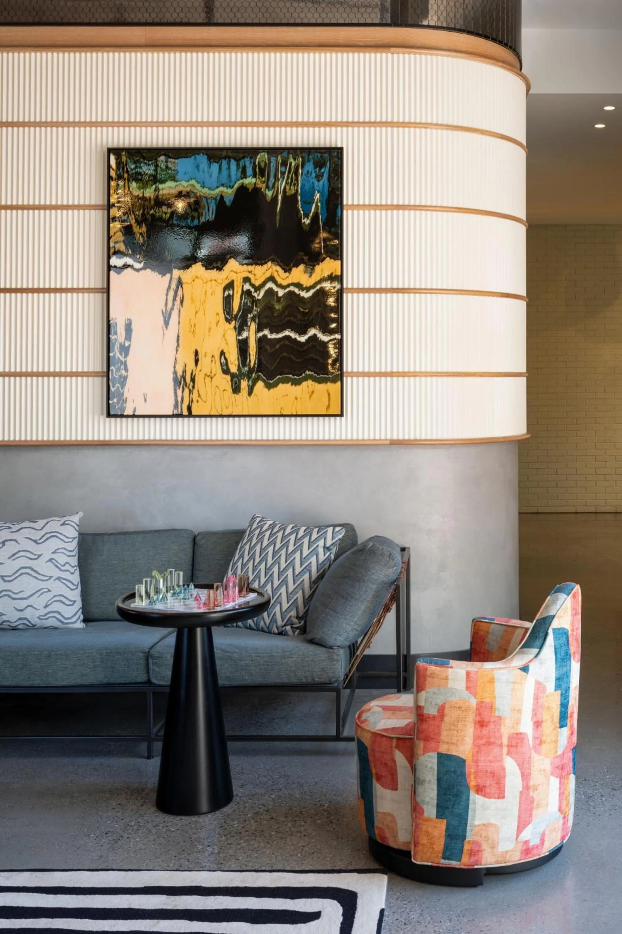 Lobby or reception in Moxy St. Petersburg Downtown