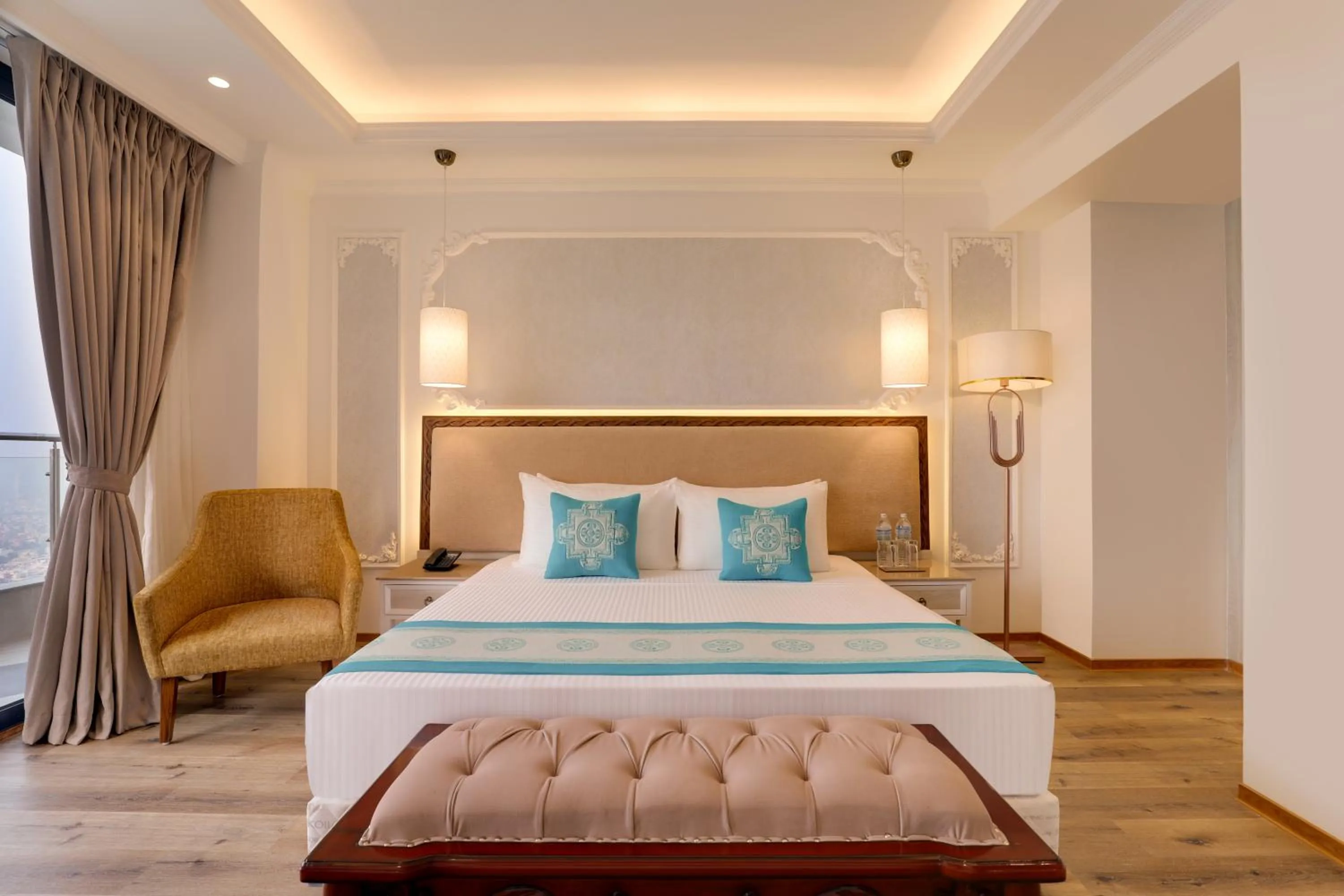 Bed in Lemon Tree Premier Budhanilkantha Kathmandu, Nepal