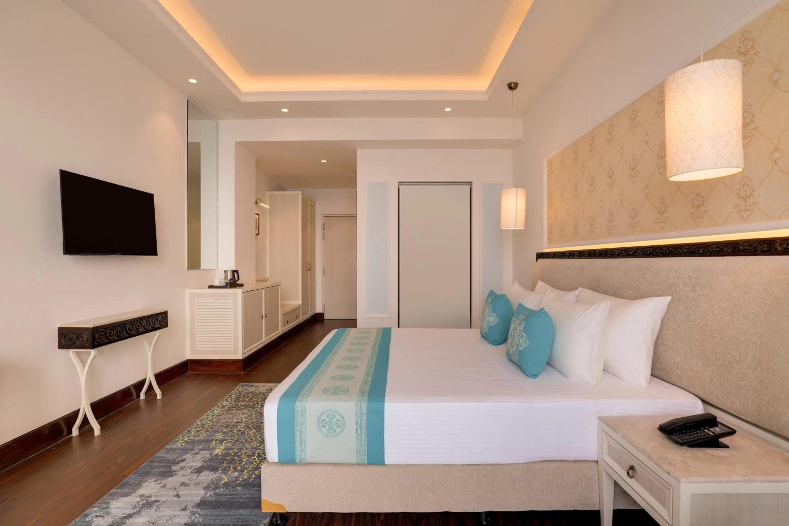 Bed in Lemon Tree Premier Budhanilkantha Kathmandu, Nepal