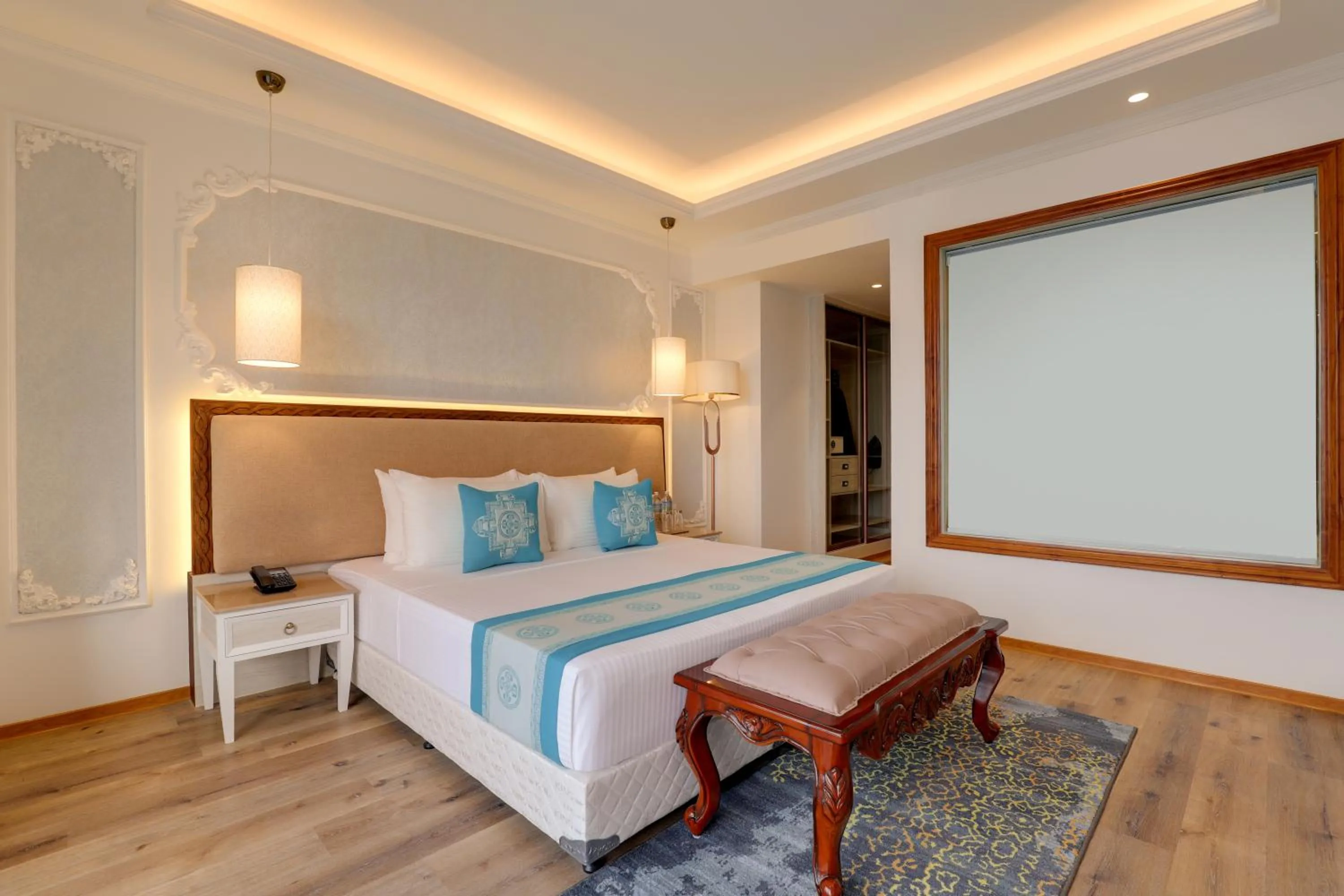 Bed in Lemon Tree Premier Budhanilkantha Kathmandu, Nepal