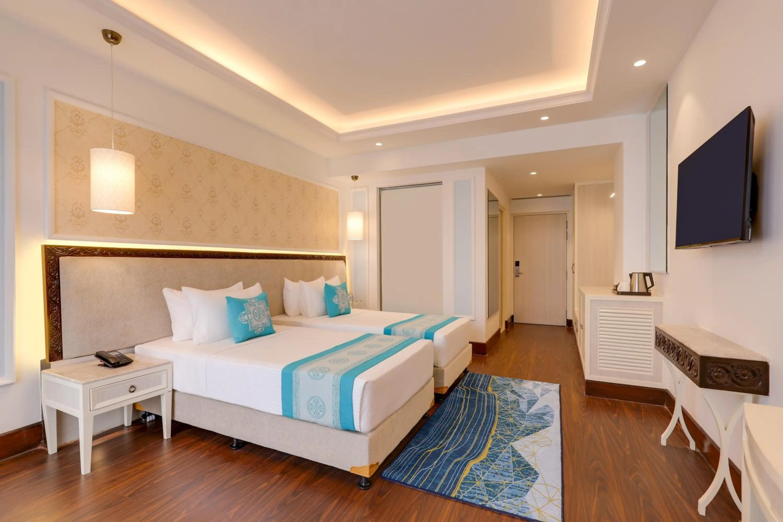 Bed in Lemon Tree Premier Budhanilkantha Kathmandu, Nepal