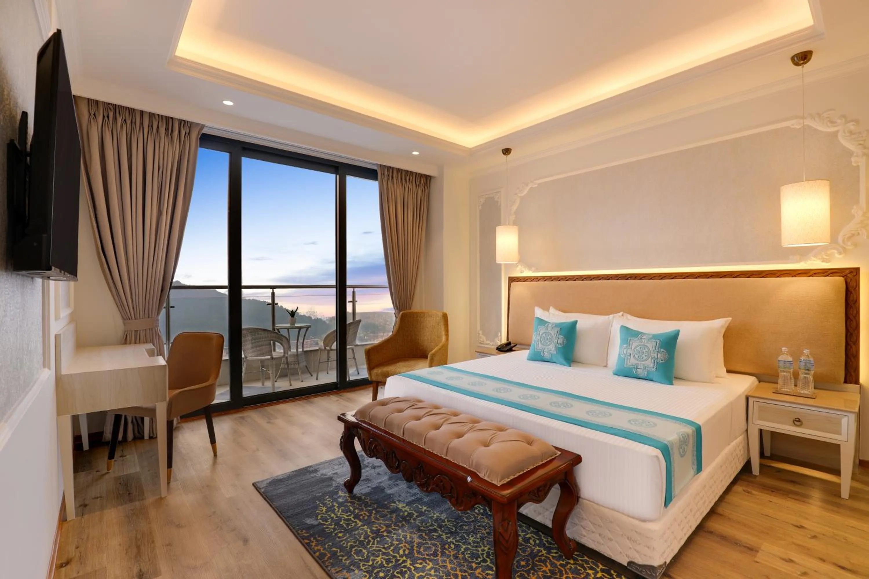 Bed in Lemon Tree Premier Budhanilkantha Kathmandu, Nepal