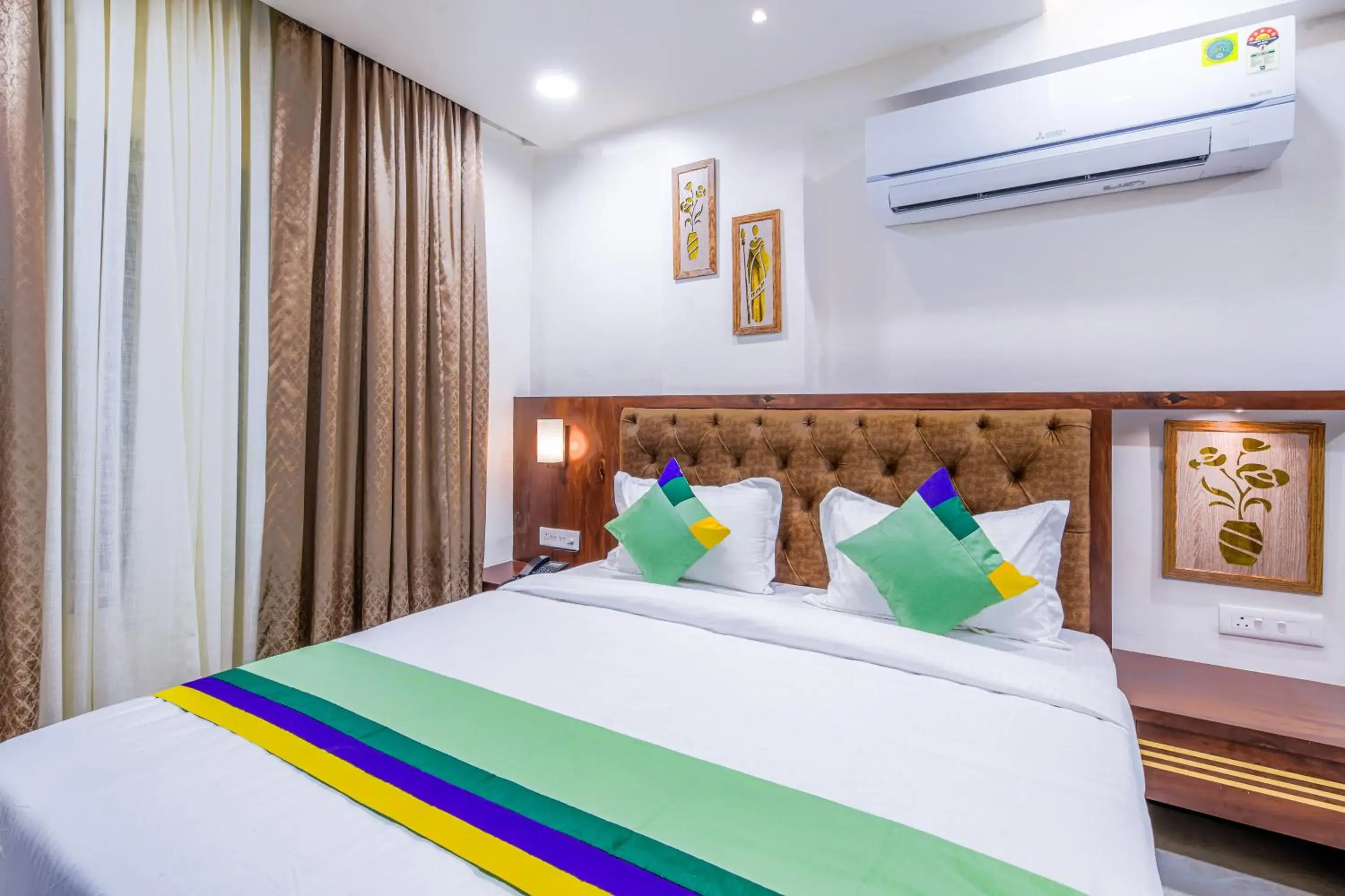 Bedroom, Bed in Treebo A1 Residency, Hingna T Point Bedroom, Bed in Treebo A1 Residency, Hingna T Point