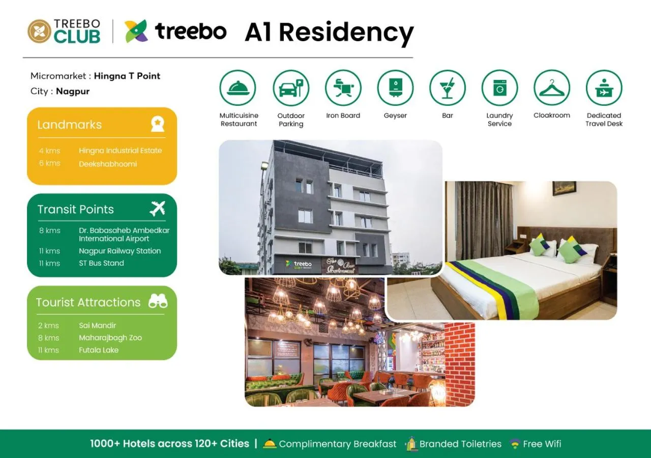 Treebo A1 Residency, Hingna T Point