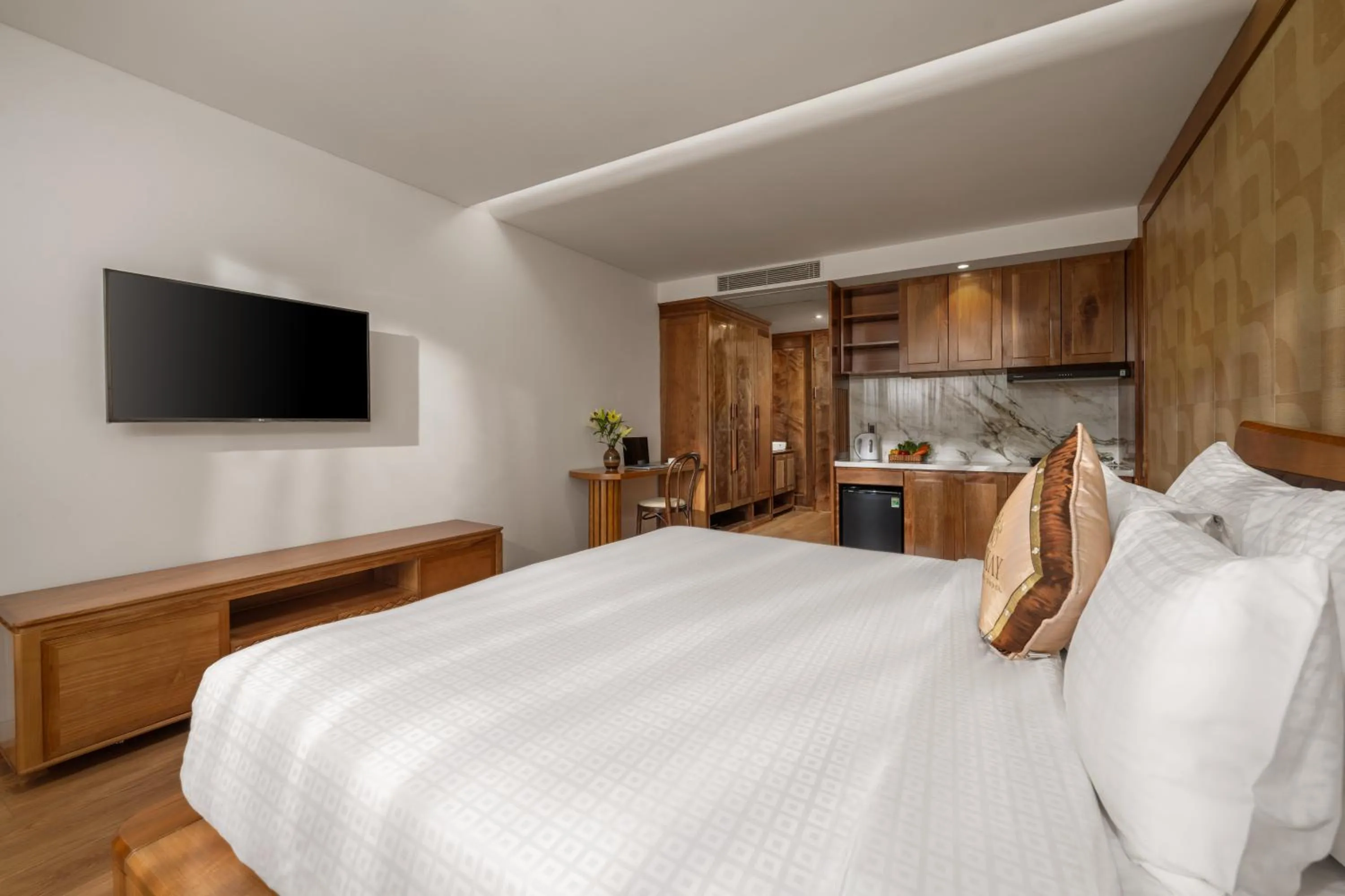 Bed in Mixay Boutique Hotel Da Nang