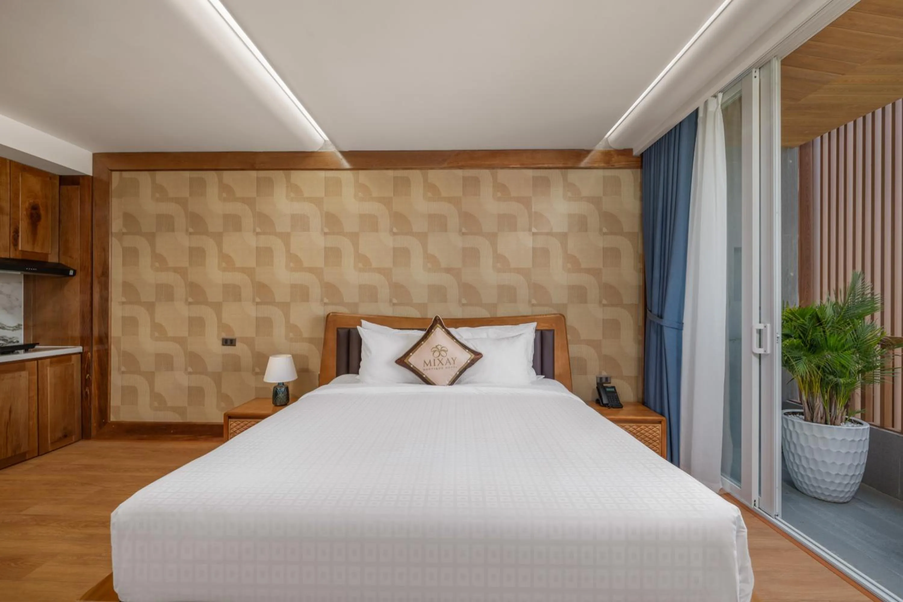 Bed in Mixay Boutique Hotel Da Nang