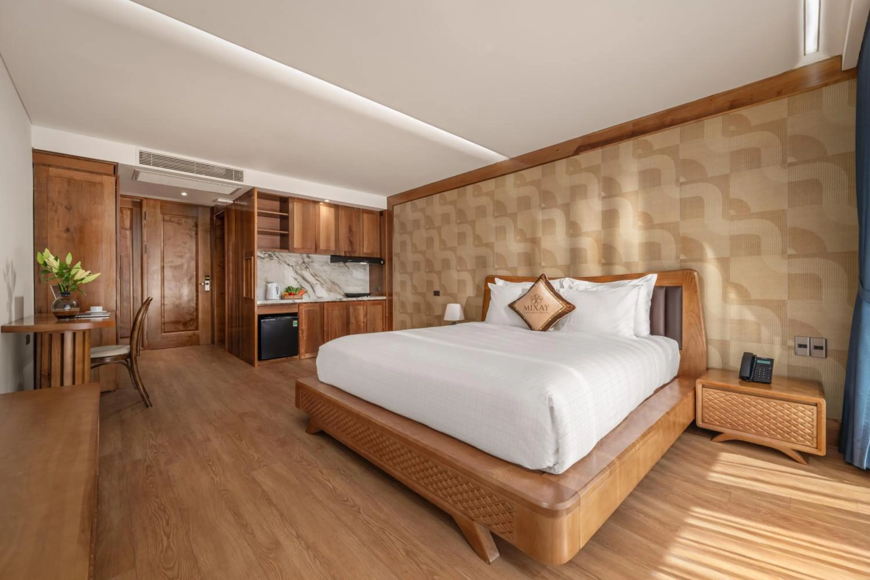 Bed in Mixay Boutique Hotel Da Nang