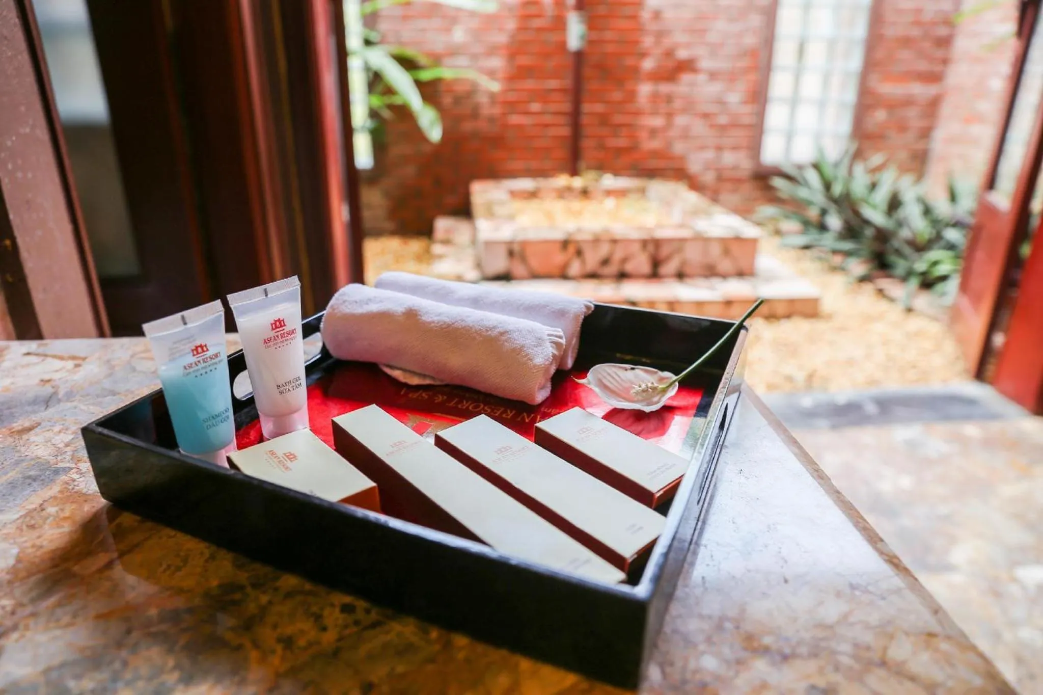 Bathroom, Bed in Asean Resort - Shiki Onsen & Spa