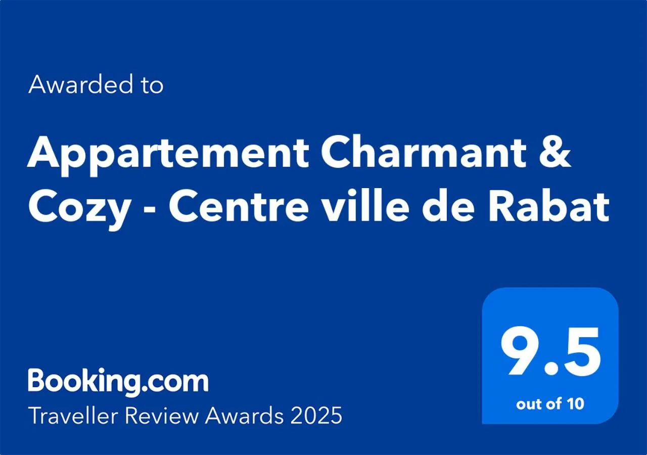 Charming Cozy Apartment - Rabat Center - Free parking & AirC & Fiber internet