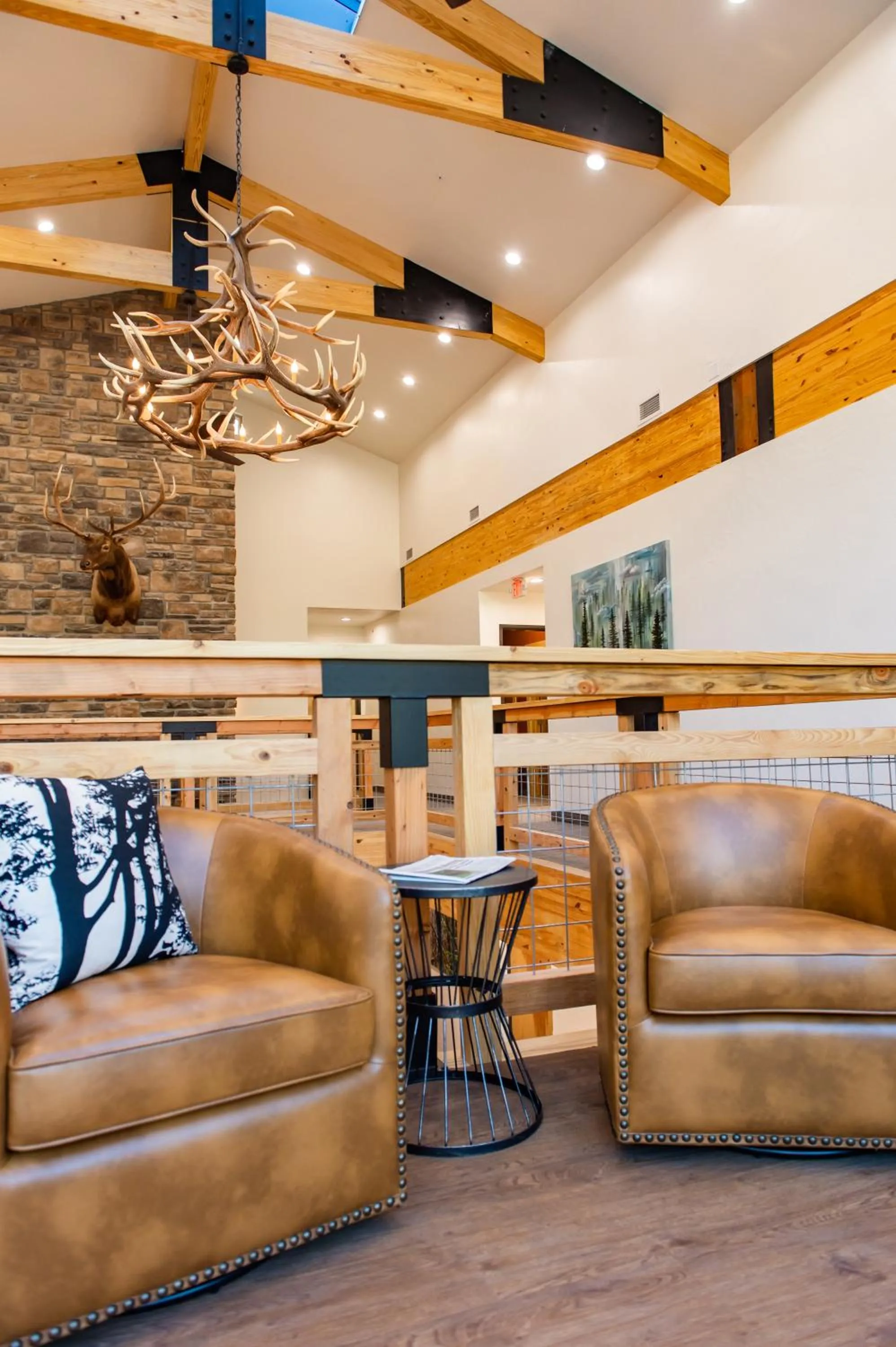 Seating area in Grand Cloudcroft Hotel