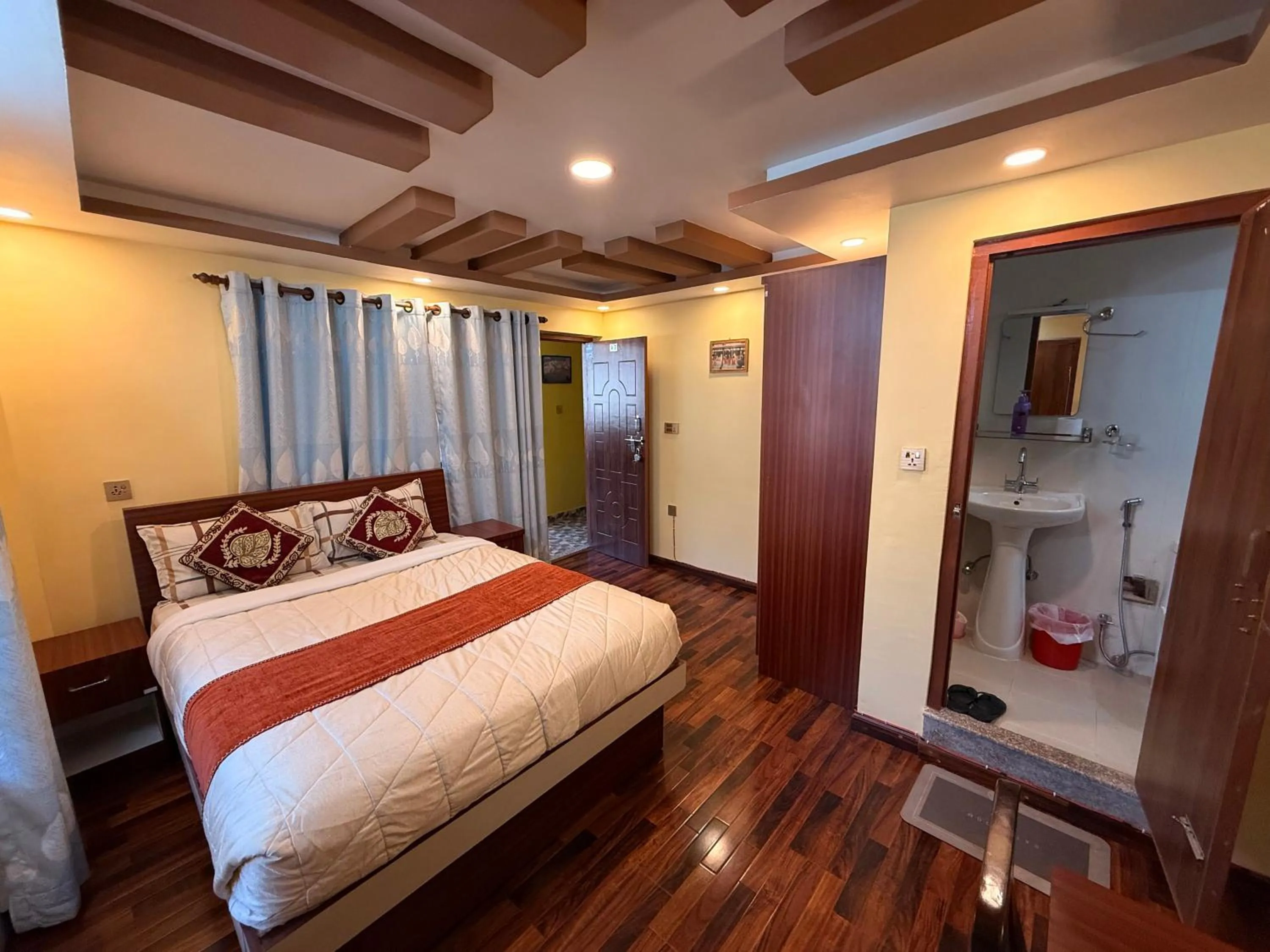 Deluxe Double Room with Balcony in Sacred Trails Kathmandu Accommodation