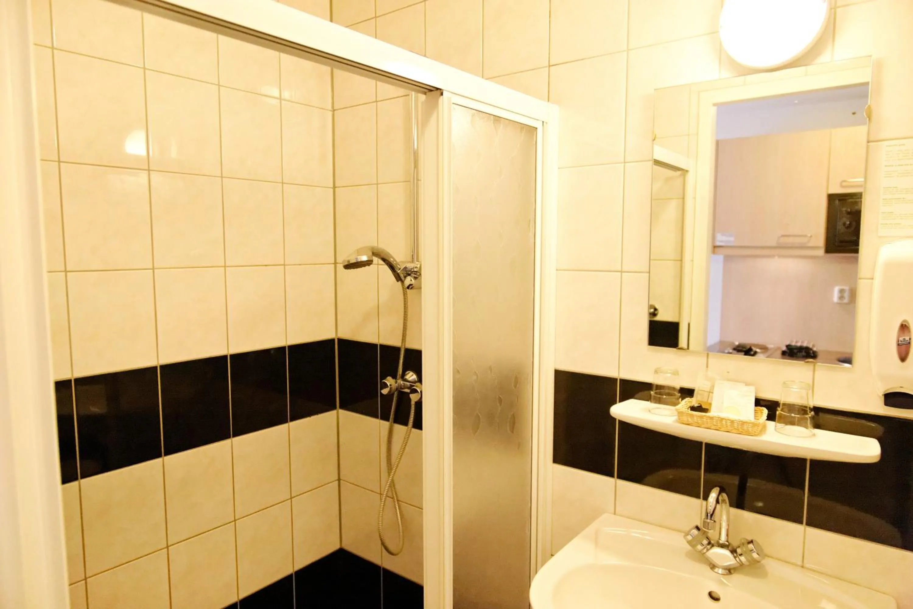 Shower in Hotel Noordzee