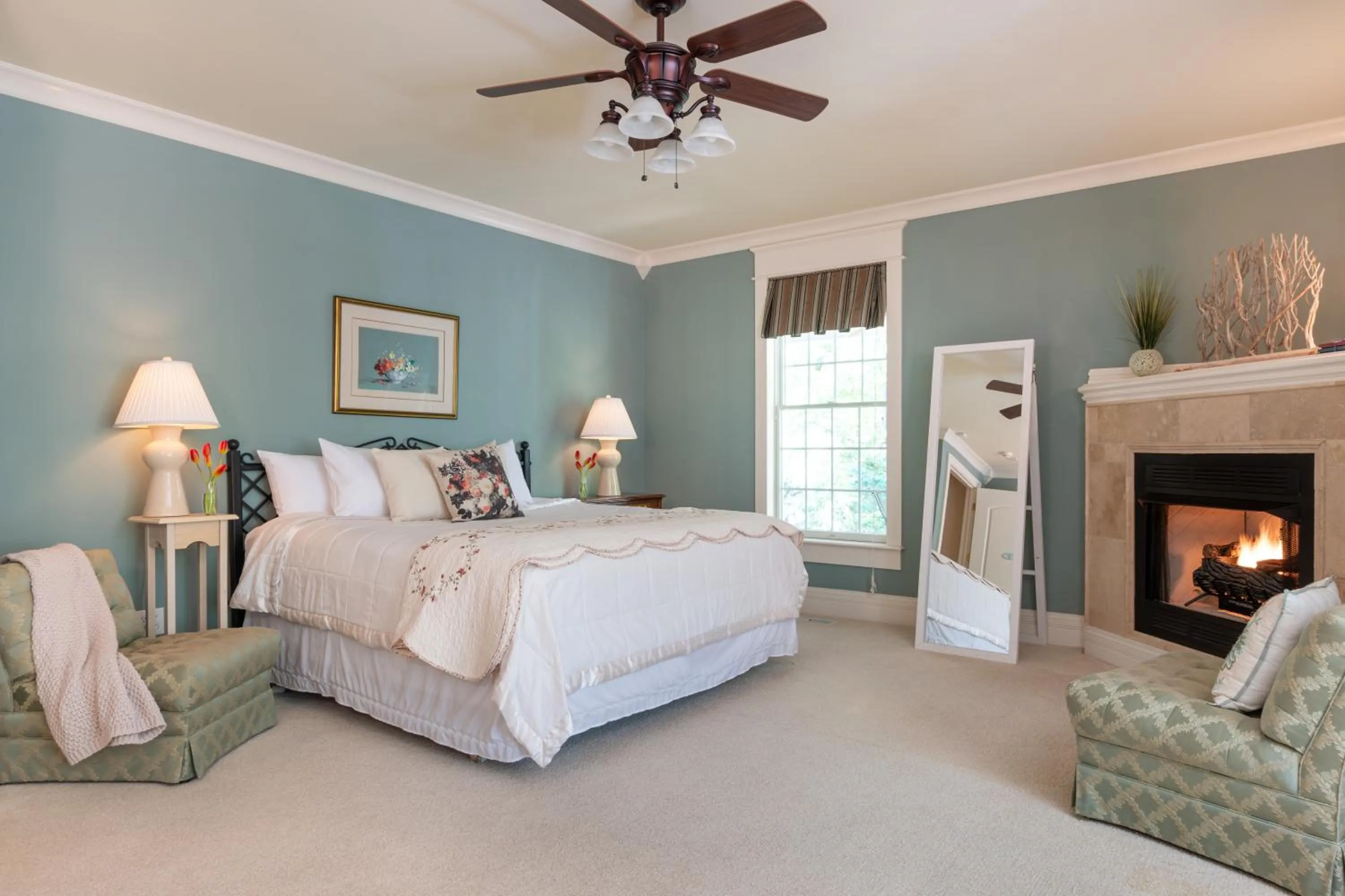 Bed in The Sage Cottage