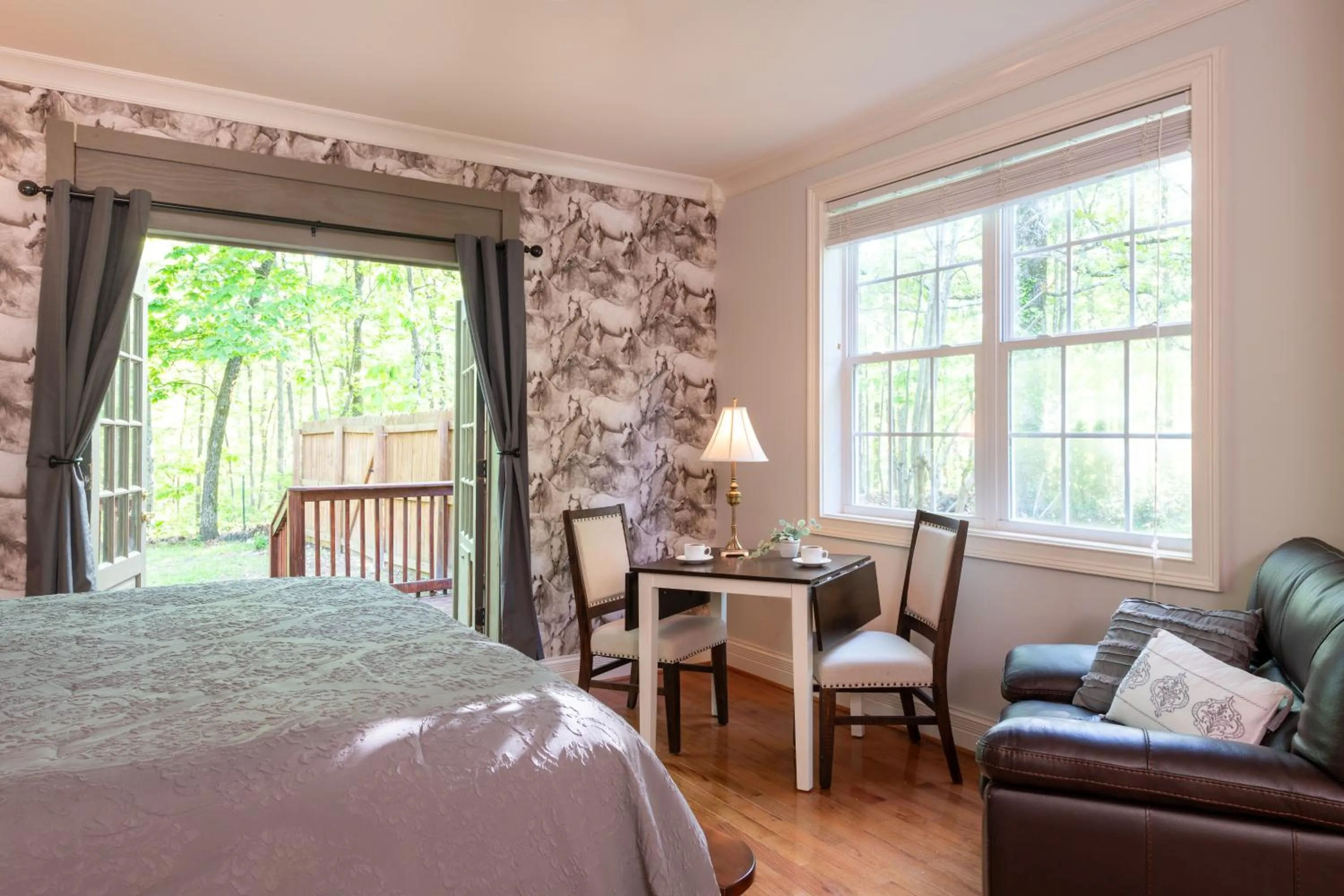 Bed in The Sage Cottage