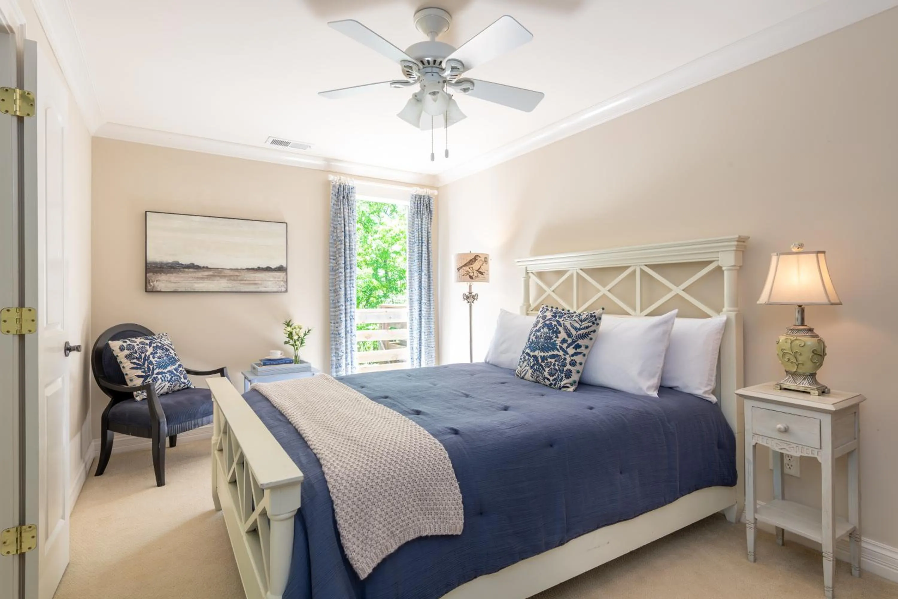 Bed in The Sage Cottage