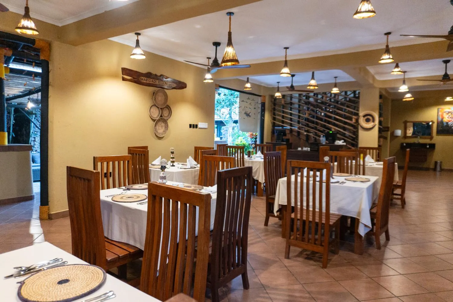 Restaurant/places to eat in The Maridadi Hotel